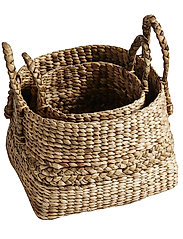 Muubs - Basket Handle S/2 - aufbewahrungskörbe - natur - 1