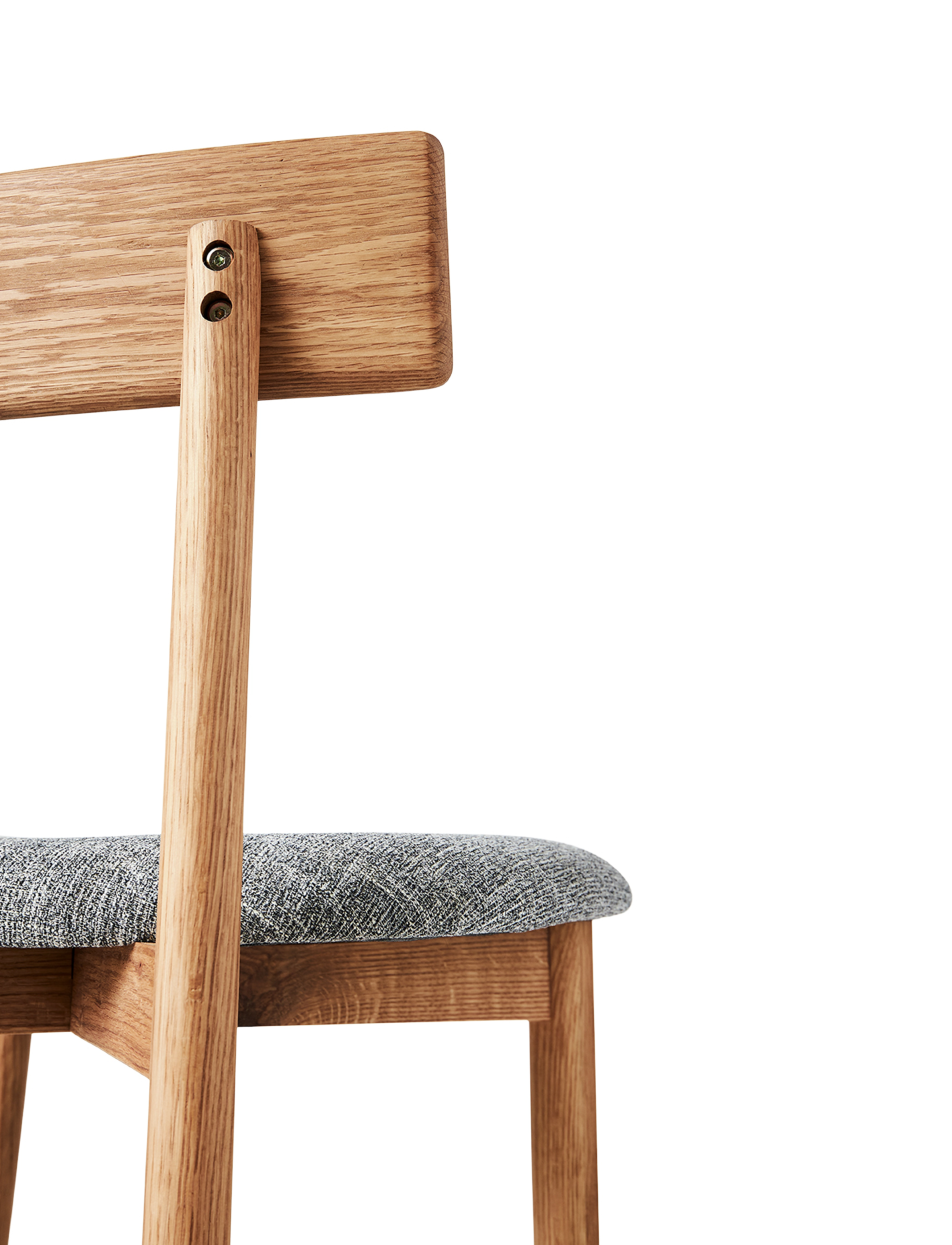 Muubs - Dining chair Tetra Nature/Concrete - chairs - natur - 5