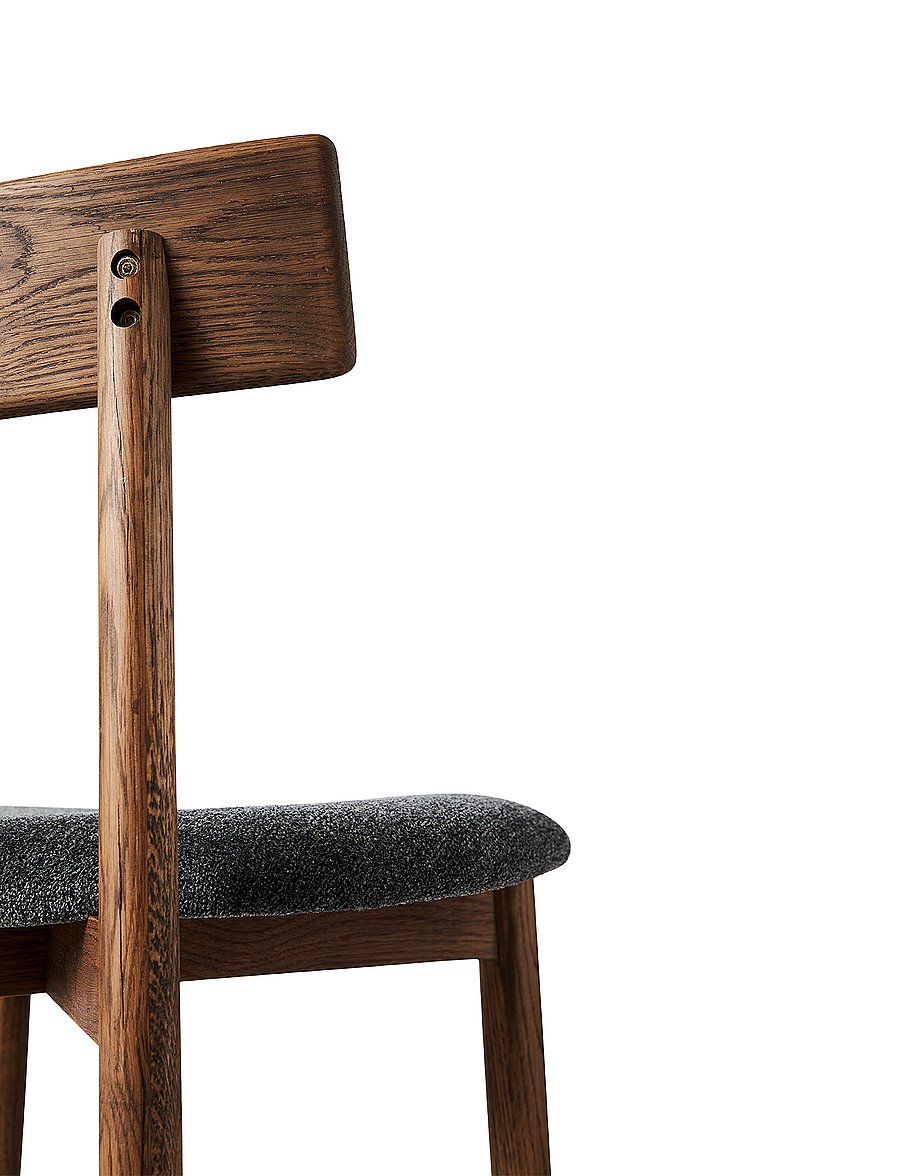 Muubs - Dining chair Tetra Brown/Granite - toolid - brown - 5