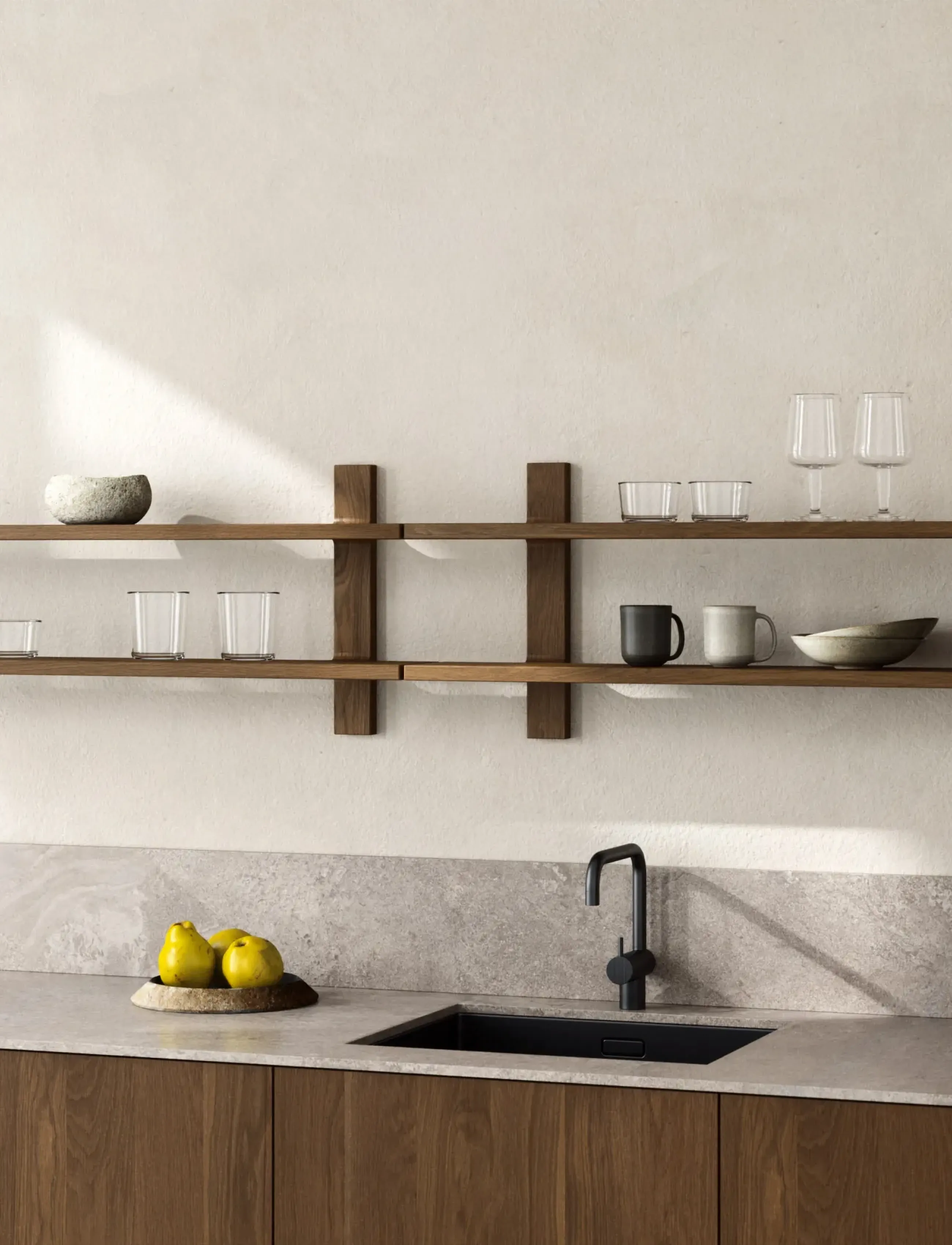 Muubs Shelf Tay, L:100 cm, Brown, Møbler > Hylder, Unisex