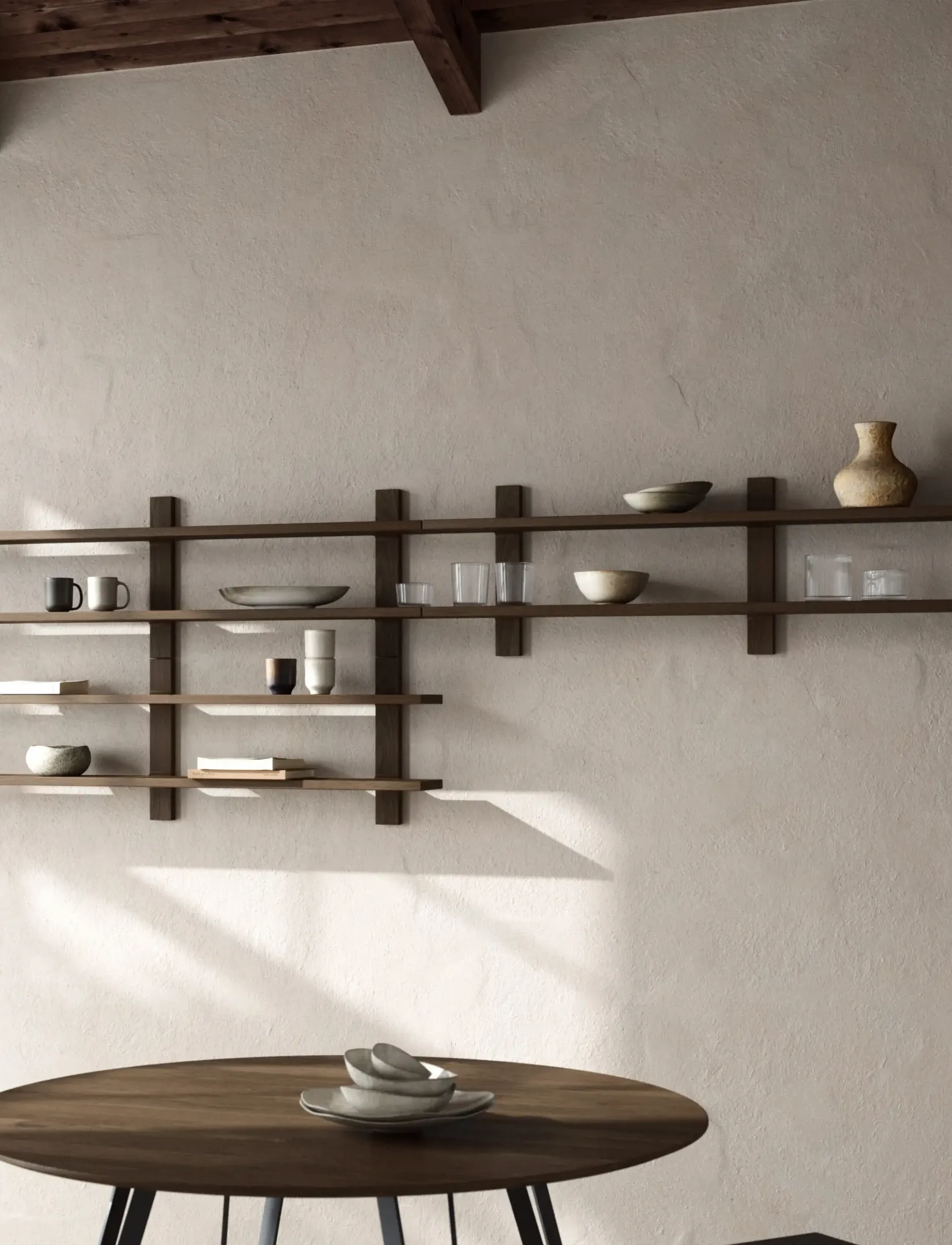 Muubs Shelf Tay, L:150 cm, Brown, Møbler > Hylder, Unisex