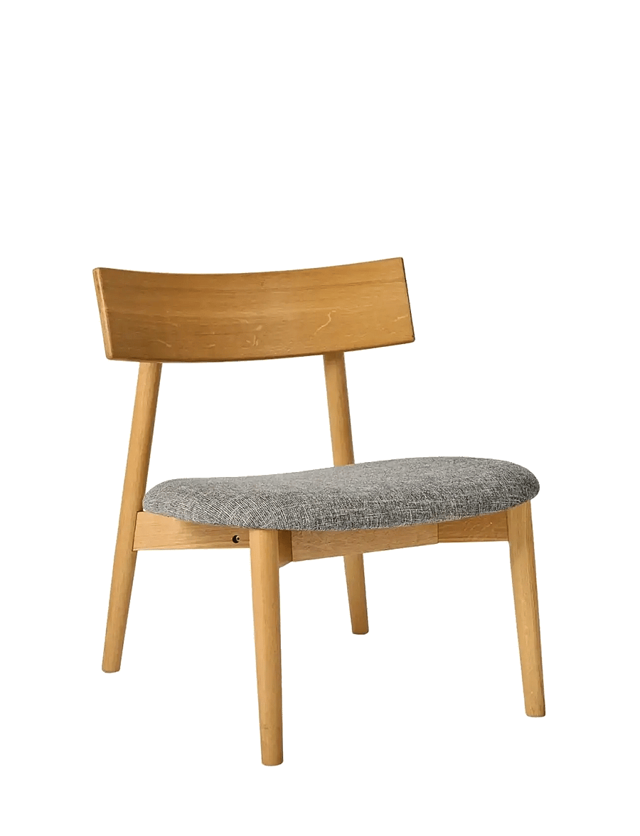Muubs - Lounge chair Tetra - Nature Oil/Concrete - lehnstühle - nature - 2