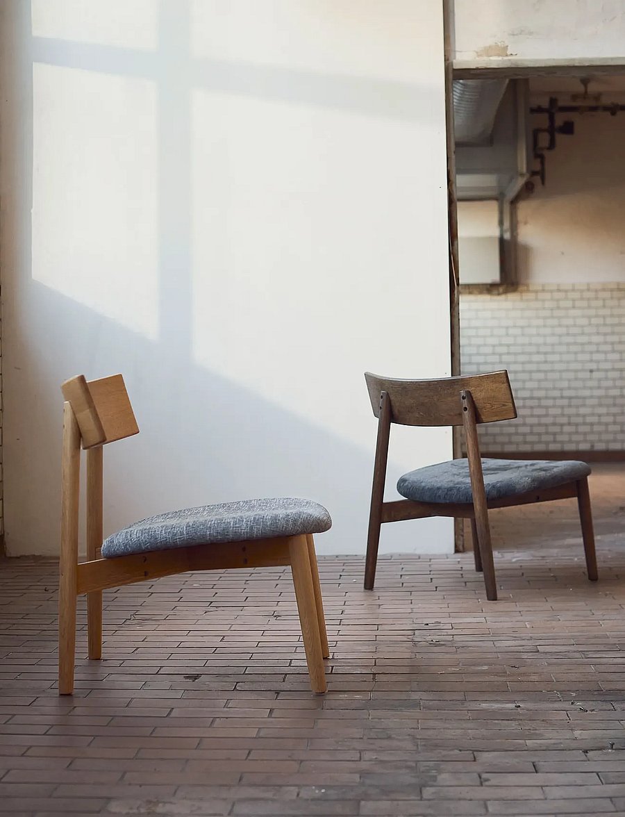 Muubs - Lounge chair Tetra - Nature Oil/Concrete - lehnstühle - nature - 4