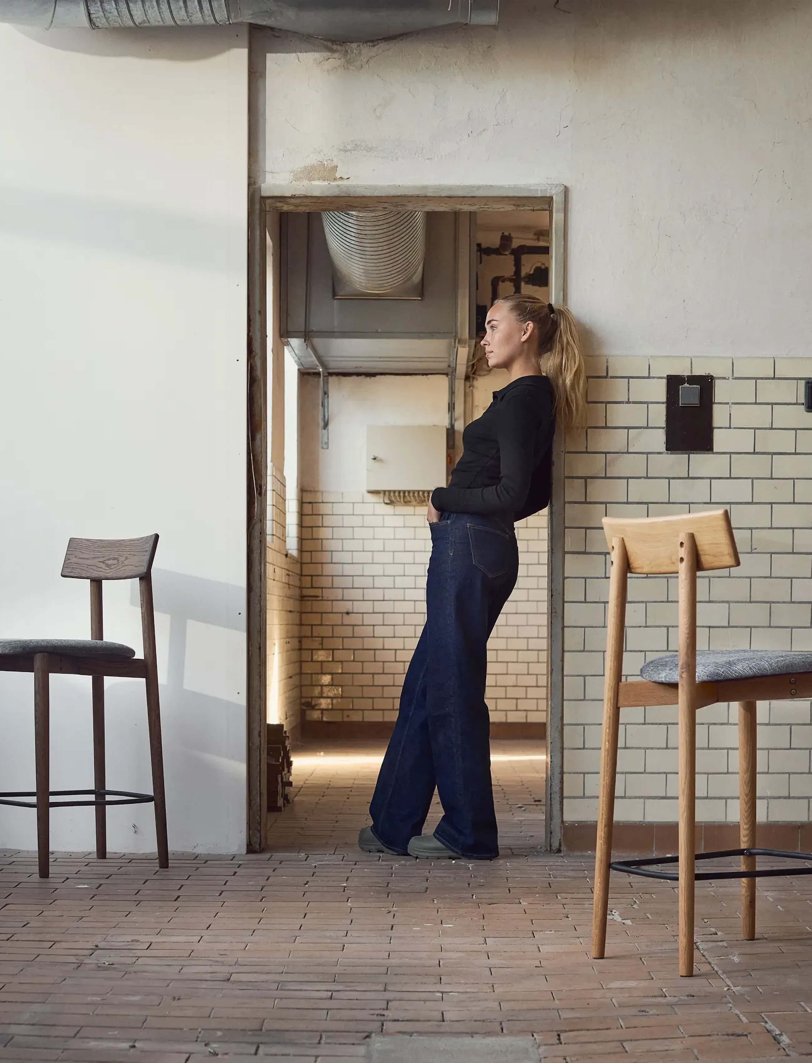 Muubs - Barstool Tetra - Nature Oil/Concrete - tabourets de bar - nature - 4