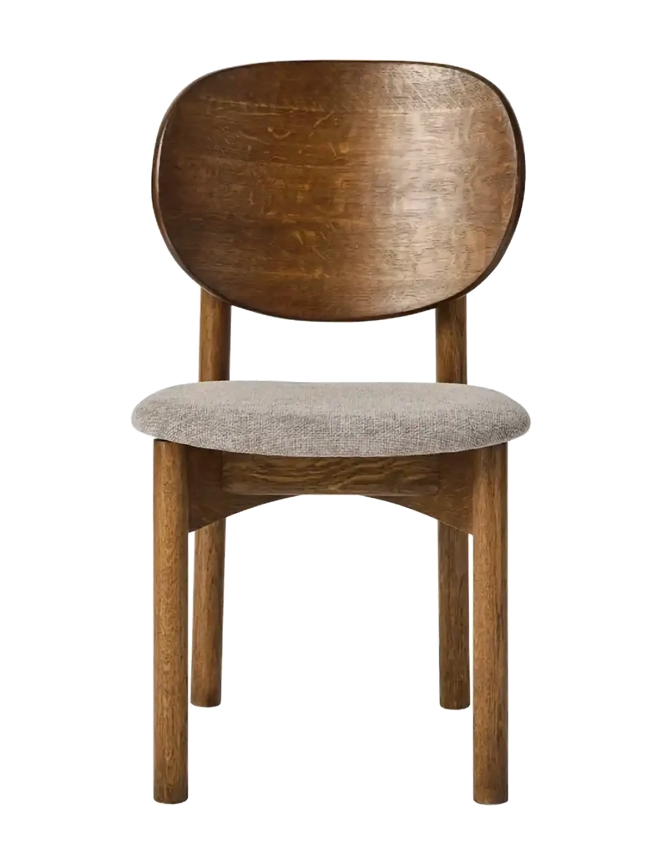 Muubs Dining Chair Oka Dark Oil/Grey, Stol, Brun, Str: ONE SIZE