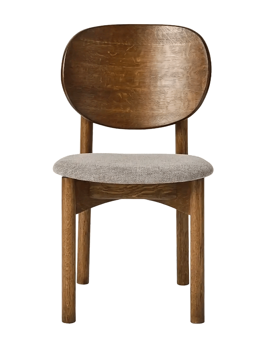 Muubs - Dining chair Oka - Dark oil/Grey - stühle - dark oil - 1