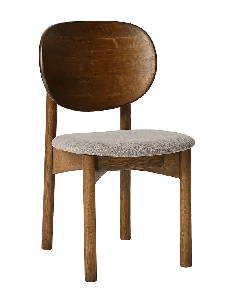 Muubs - Dining chair Oka - Dark oil/Grey - stolar - dark oil - 1