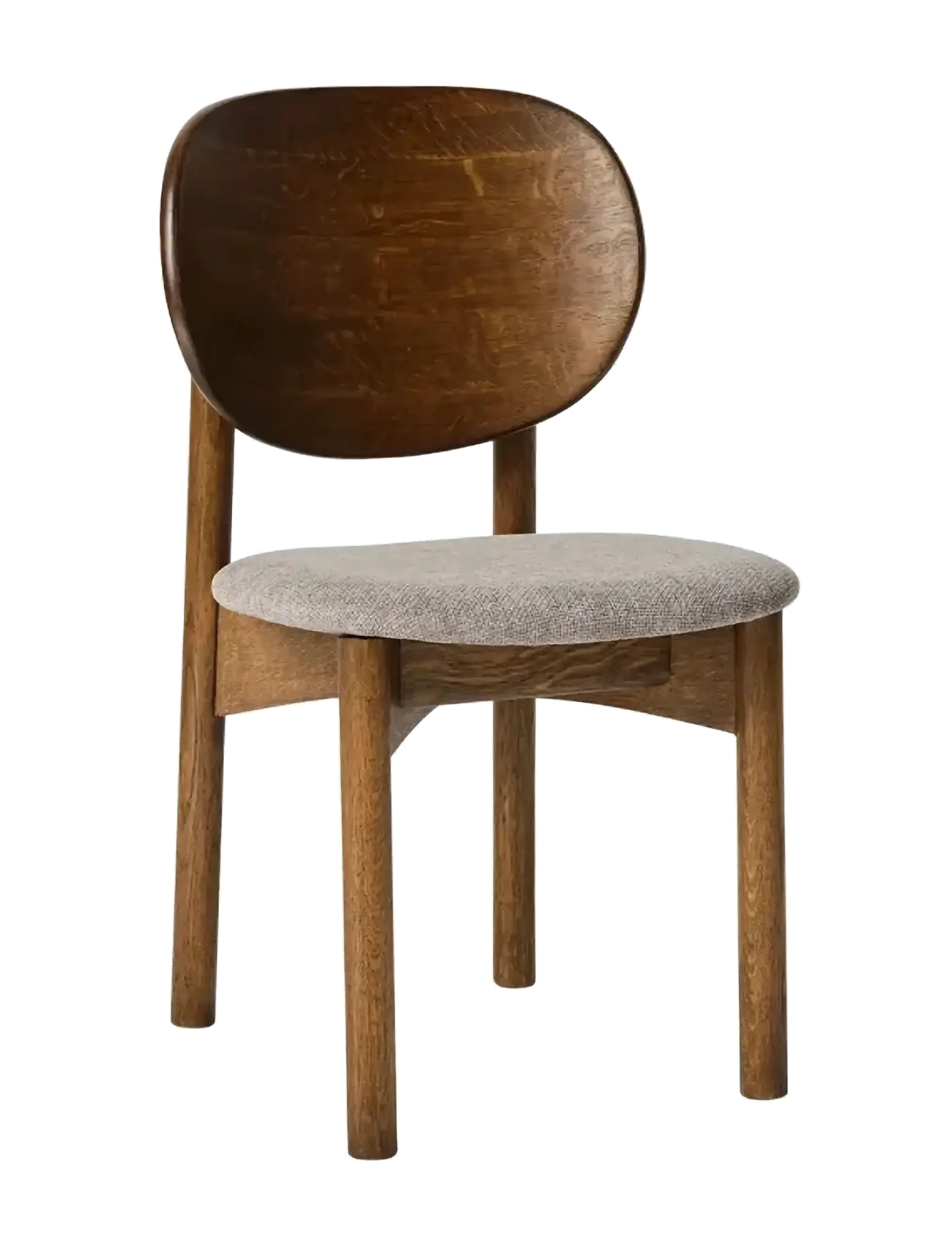 Muubs - Dining chair Oka - Dark oil/Grey - chaises - dark oil - 2
