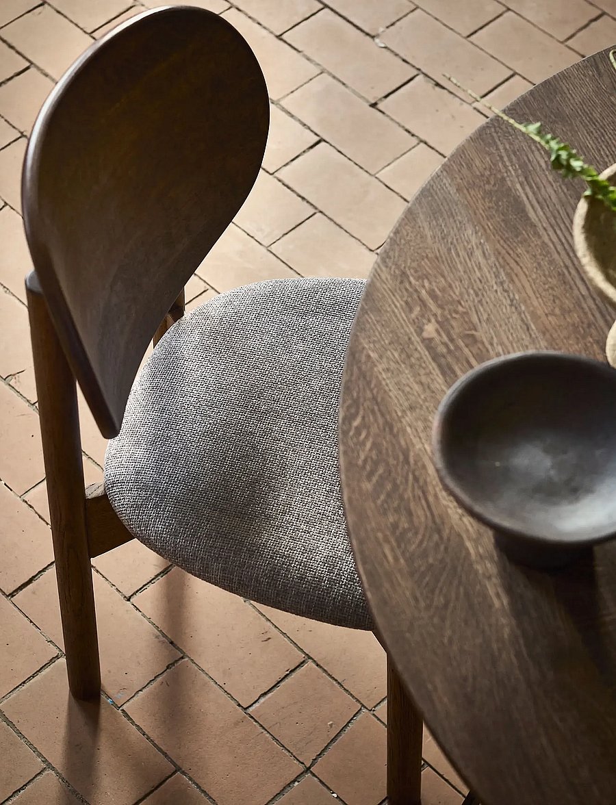 Muubs - Dining chair Oka - Dark oil/Grey - stühle - dark oil - 4