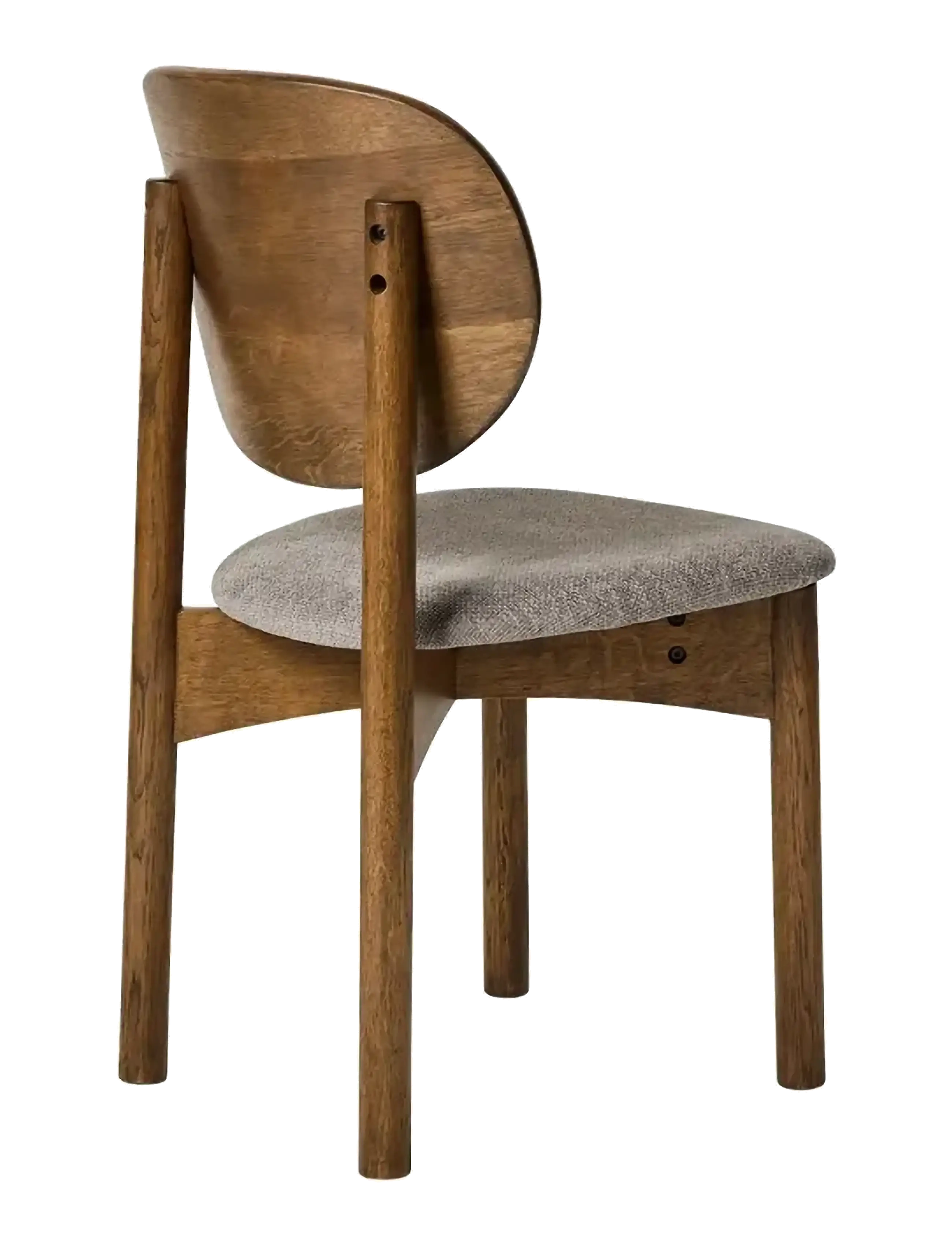 Muubs - Dining chair Oka - Dark oil/Grey - chaises - dark oil - 3