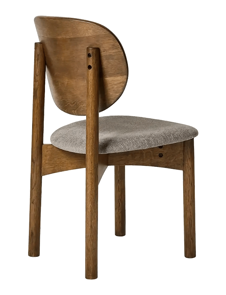 Muubs - Dining chair Oka - Dark oil/Grey - stühle - dark oil - 3