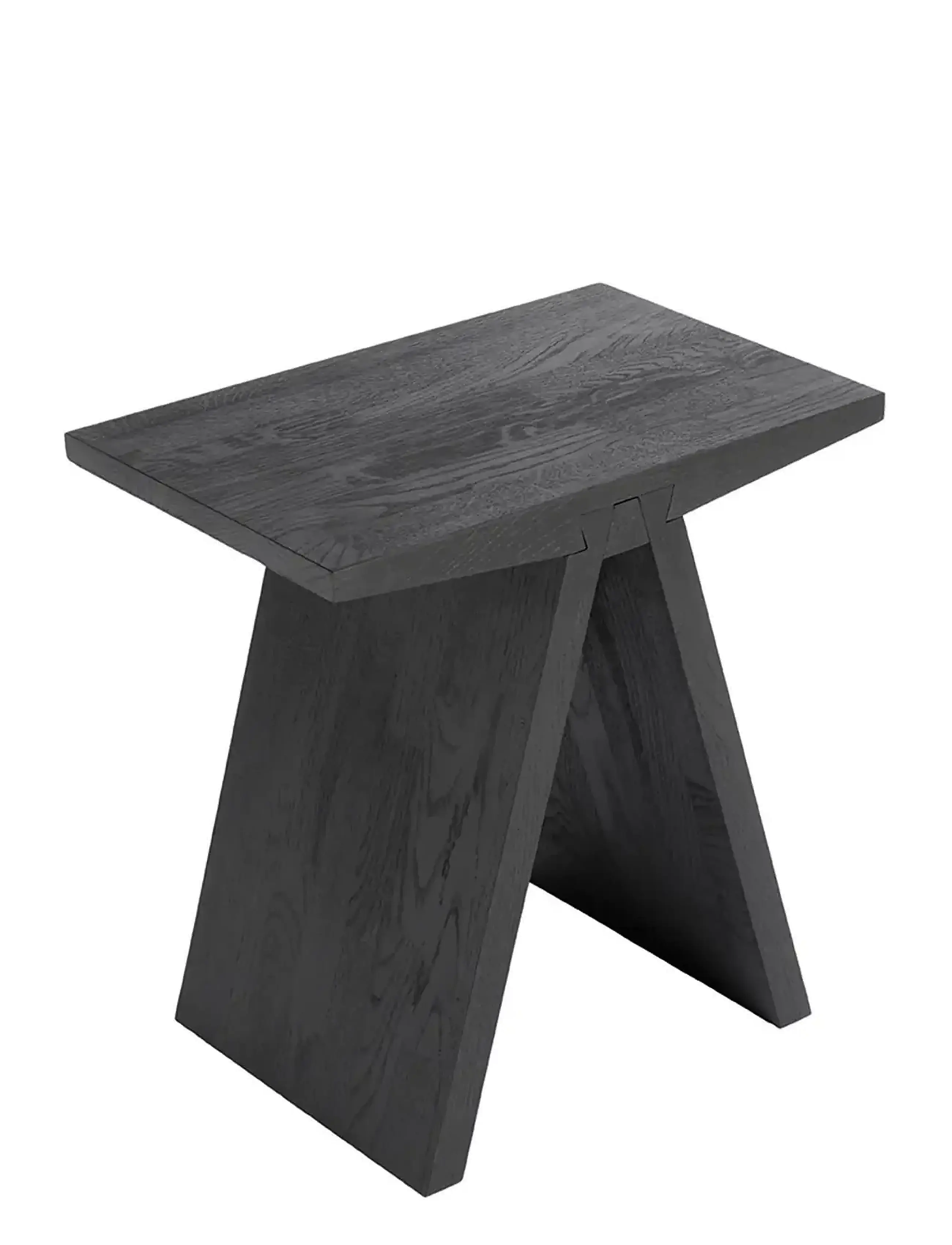 Muubs - Stool Angle Black - Black stain/oil - beistelltische & kleine tische - black - 2