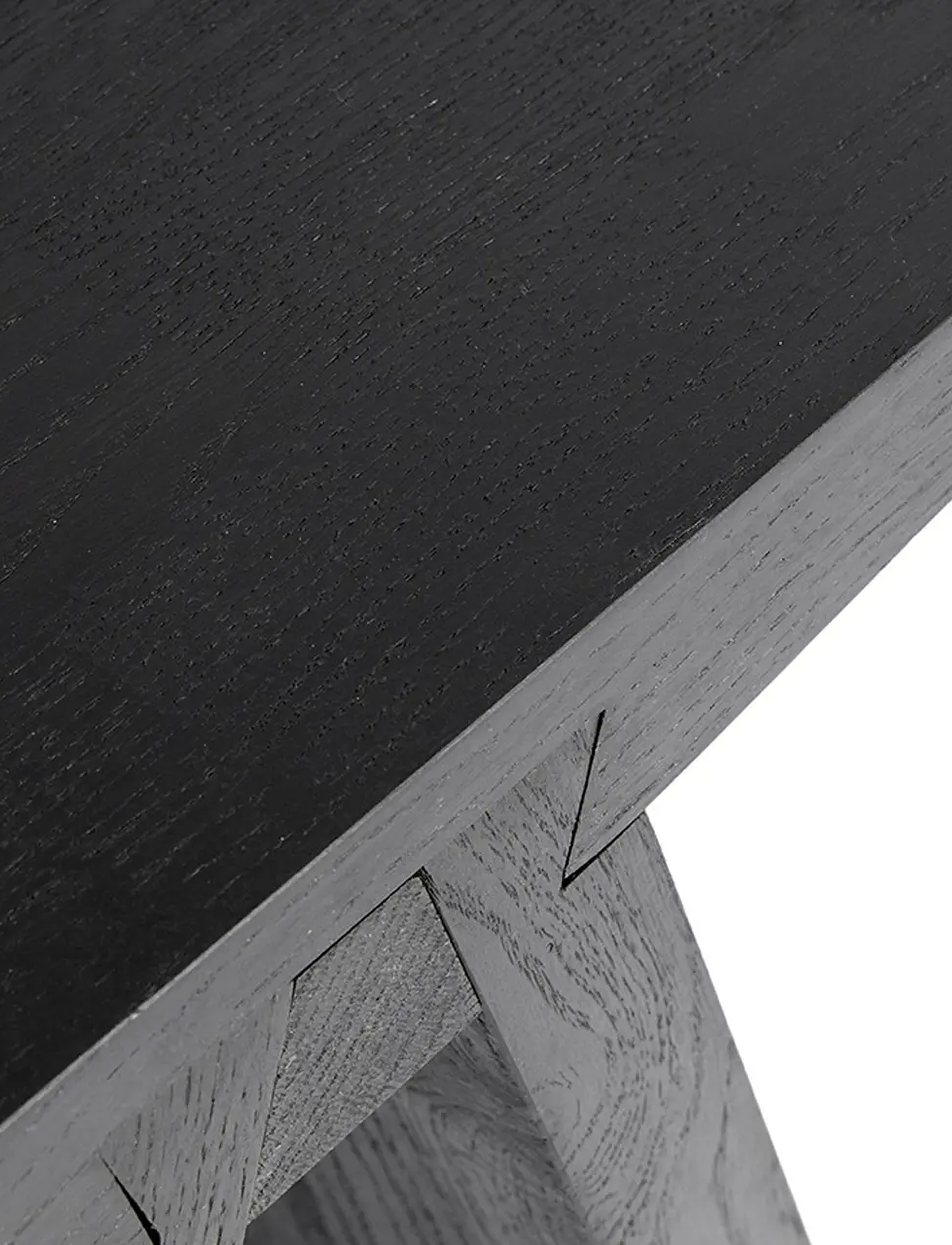 Muubs - Stool Angle Black - Black stain/oil - beistelltische & kleine tische - black - 5