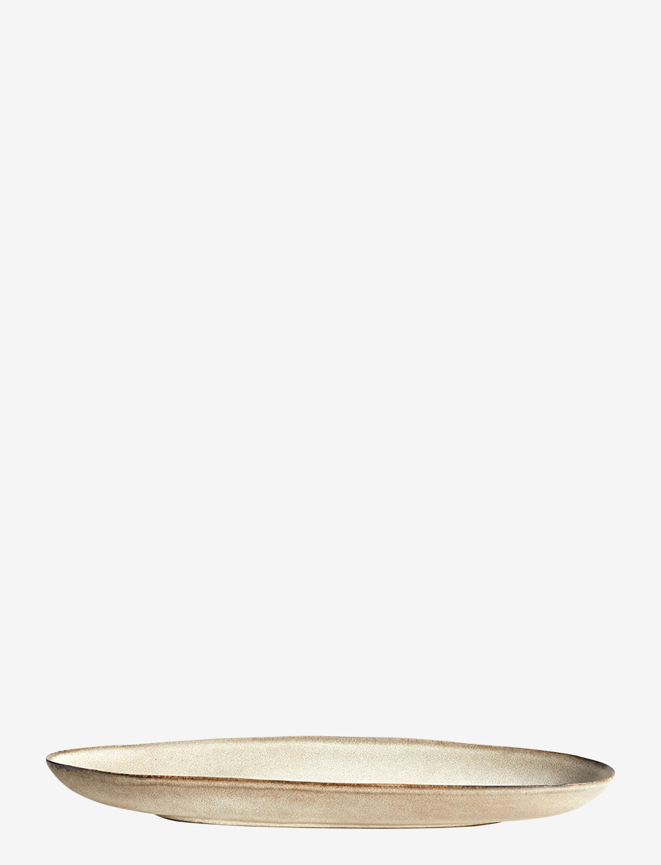 Muubs Fad Langt Oval Mame, 13.5X36.5 cm, Cream, Serveringsfade > Serveringsfade, Unisex