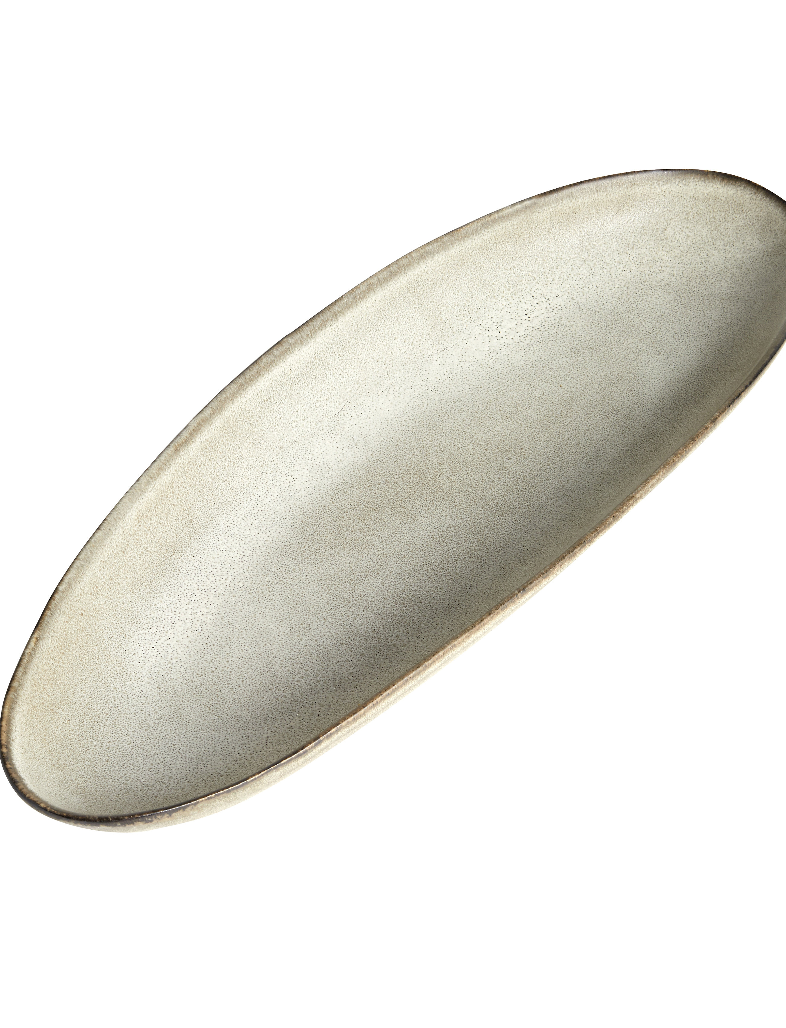 Muubs - Long oval tray Mame - serveringsfat & uppläggningsfat - Østers - 1