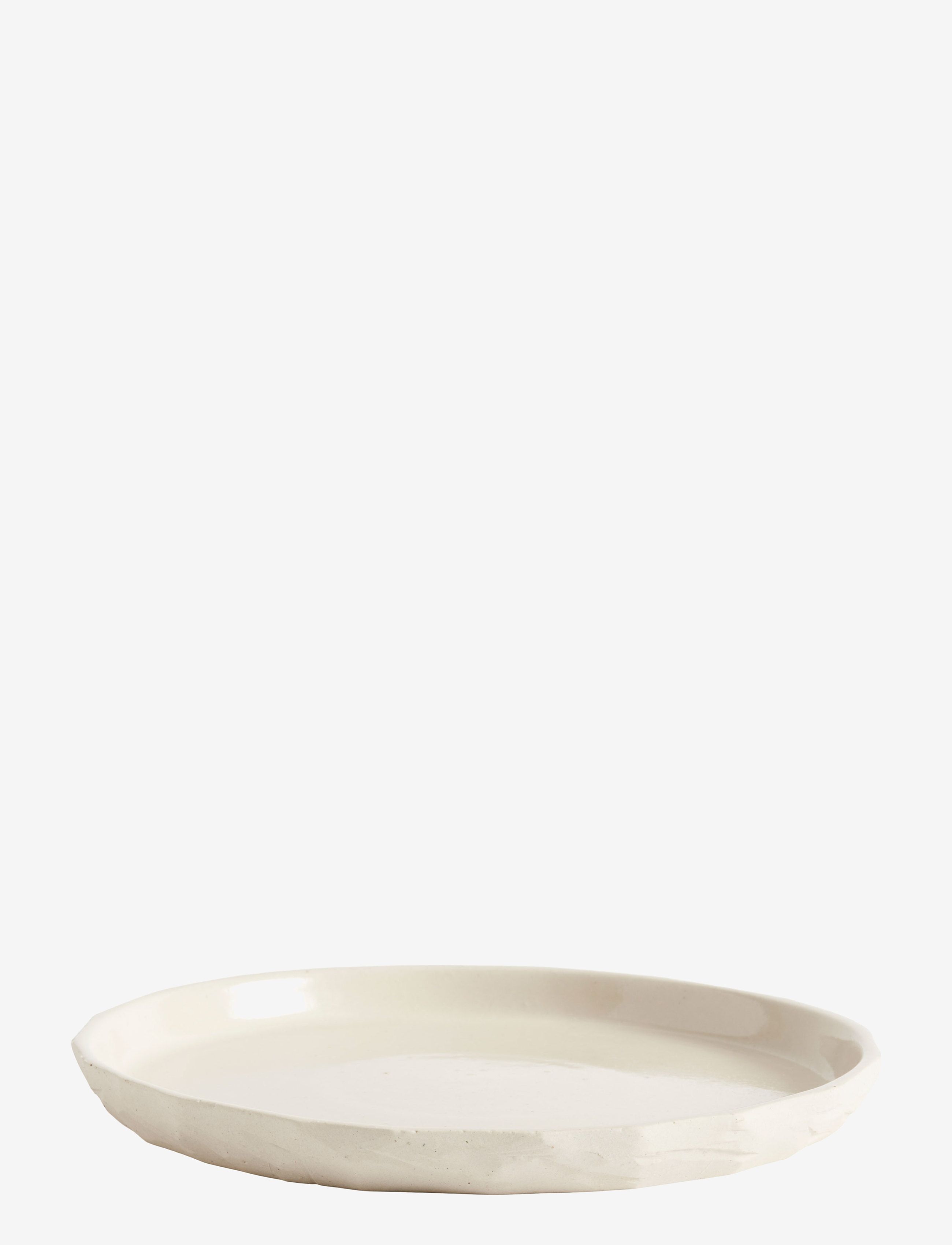 Muubs Kuri Middagstallerken, Dinner Plade, Creme, Str: Ø 26 CM