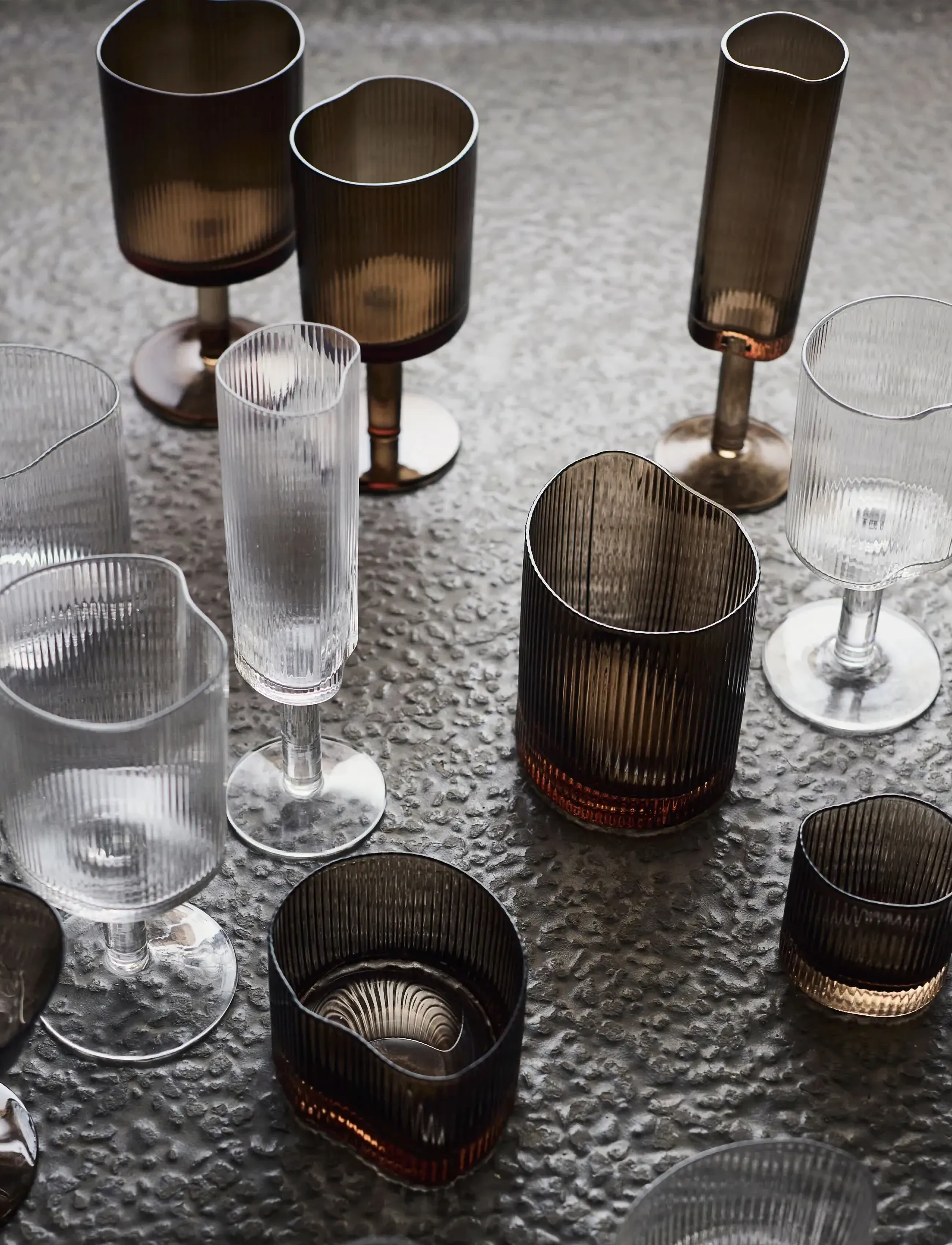 Muubs - Champagne glass Ripe - Smoked brown - champagneglas - smoked brown - 3
