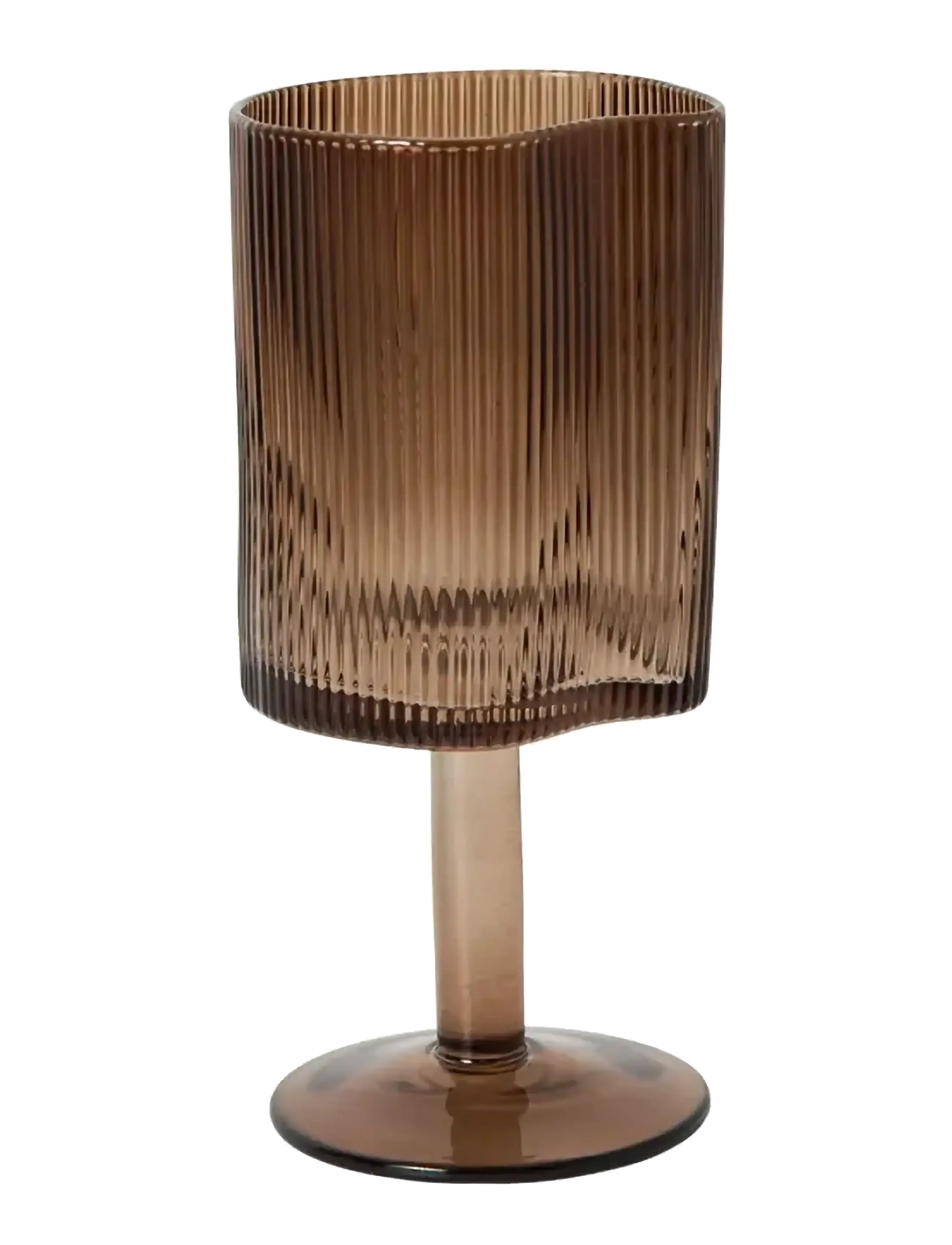 Muubs Red Wine Glass Ripe Smoked Brown, Rød Vinglases, Brun, Str: 29.5 CL