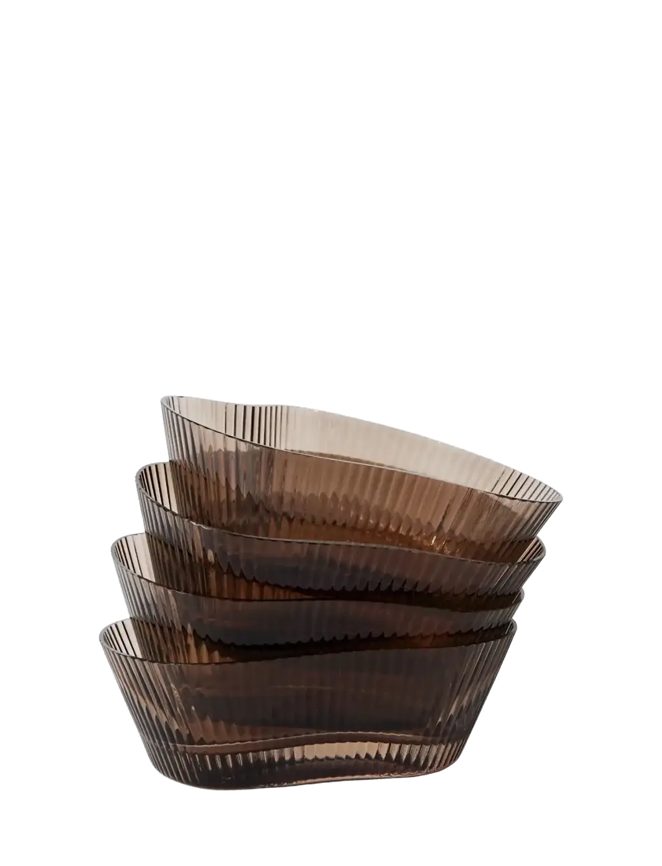 Muubs Snack Bowl Ripe Smoked Brown S/4 Pcs., Serving Skål, Brun, Str: ONE SIZE