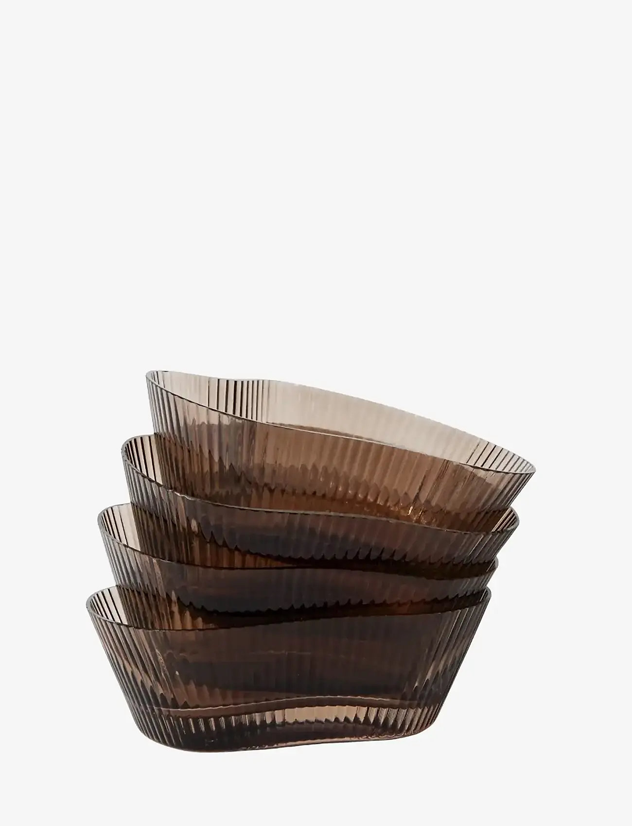 Muubs - Snack Bowl Ripe - Smoked brown S/4 pcs. - servierschalen - smoked brown - 0