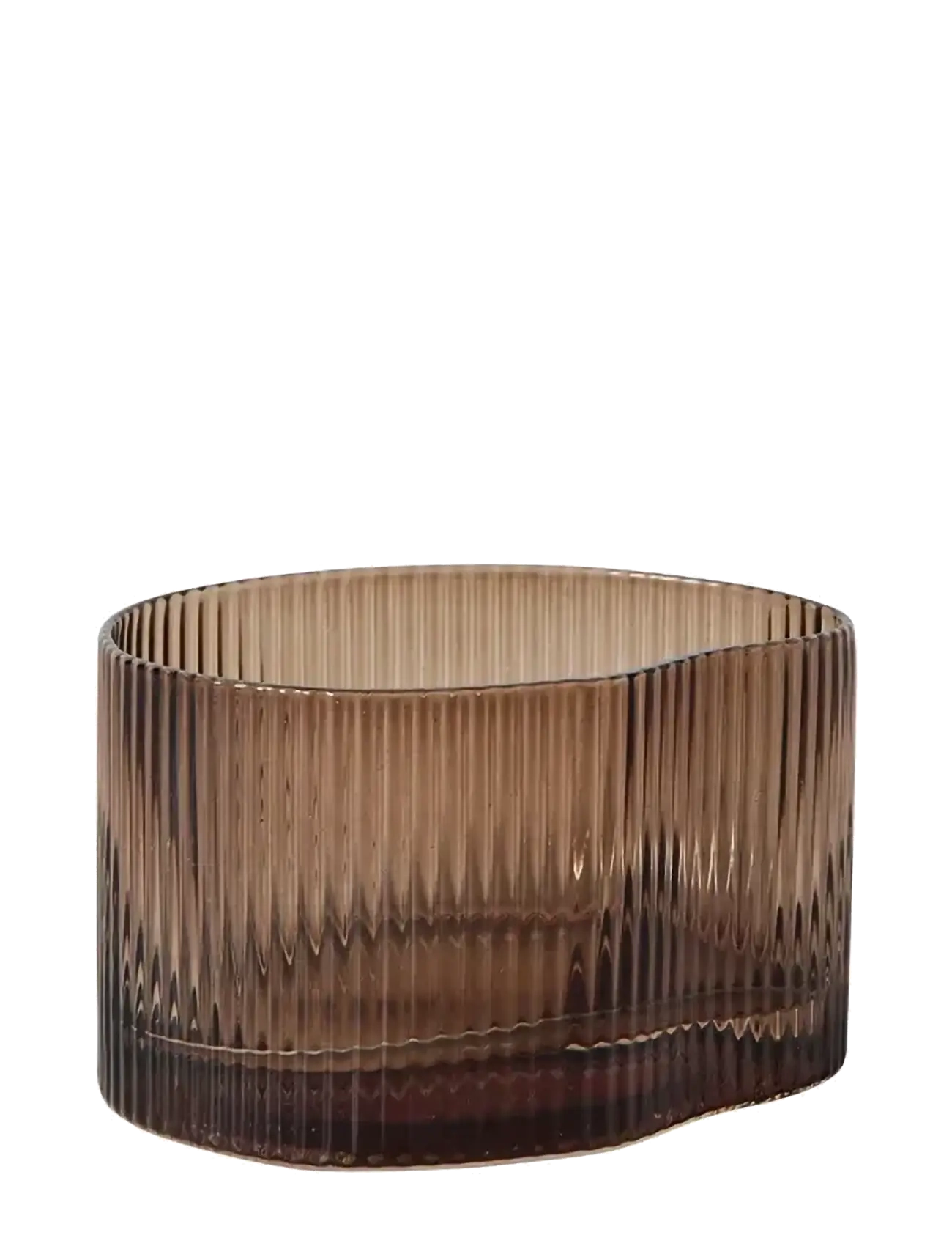 Muubs Glass Ripe Low - Smoked brown - Geschirr - SMOKED BROWN / brown