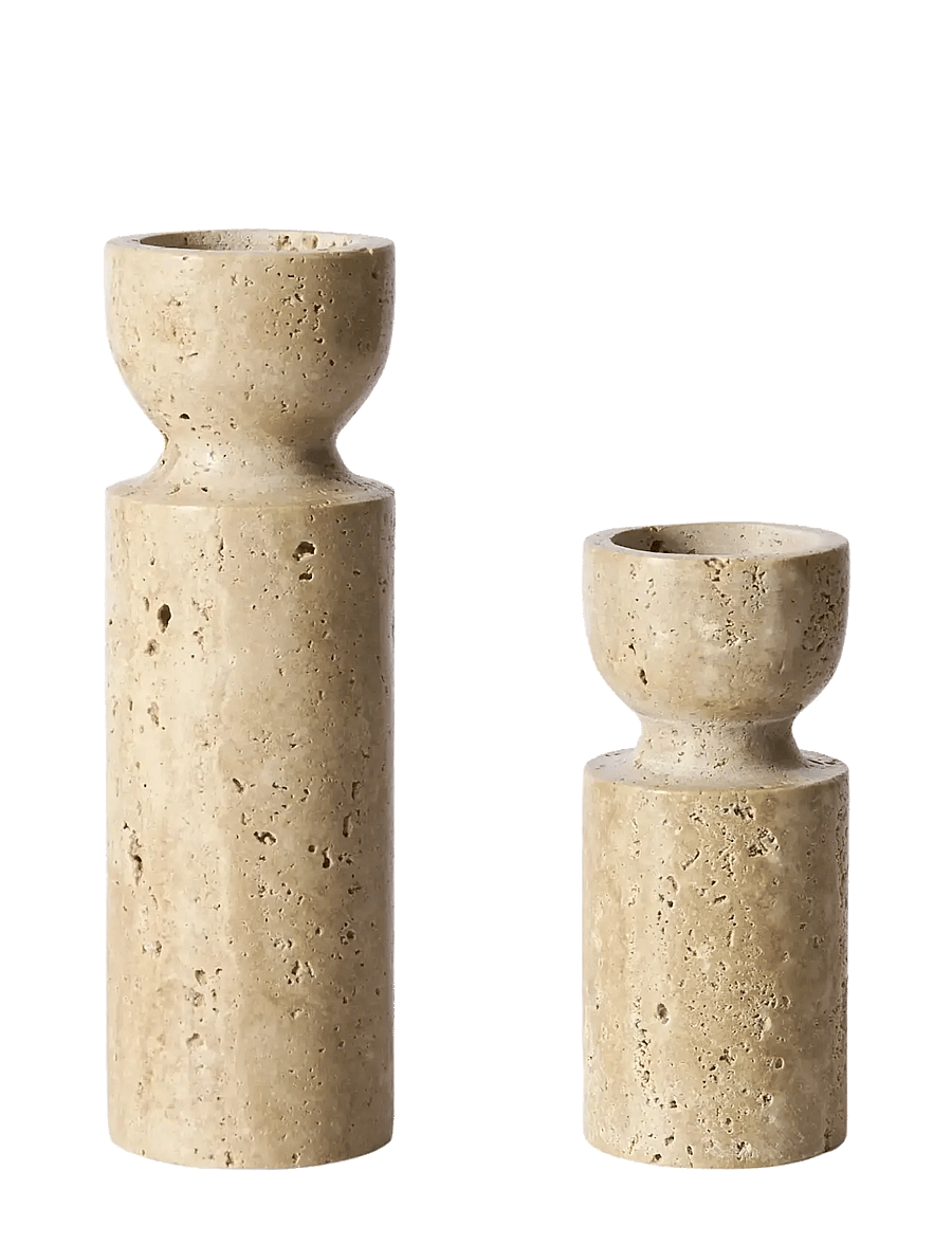 Muubs - Tealight Minerva - Creame S/2 pcs. - teelichthalter - creme - 1