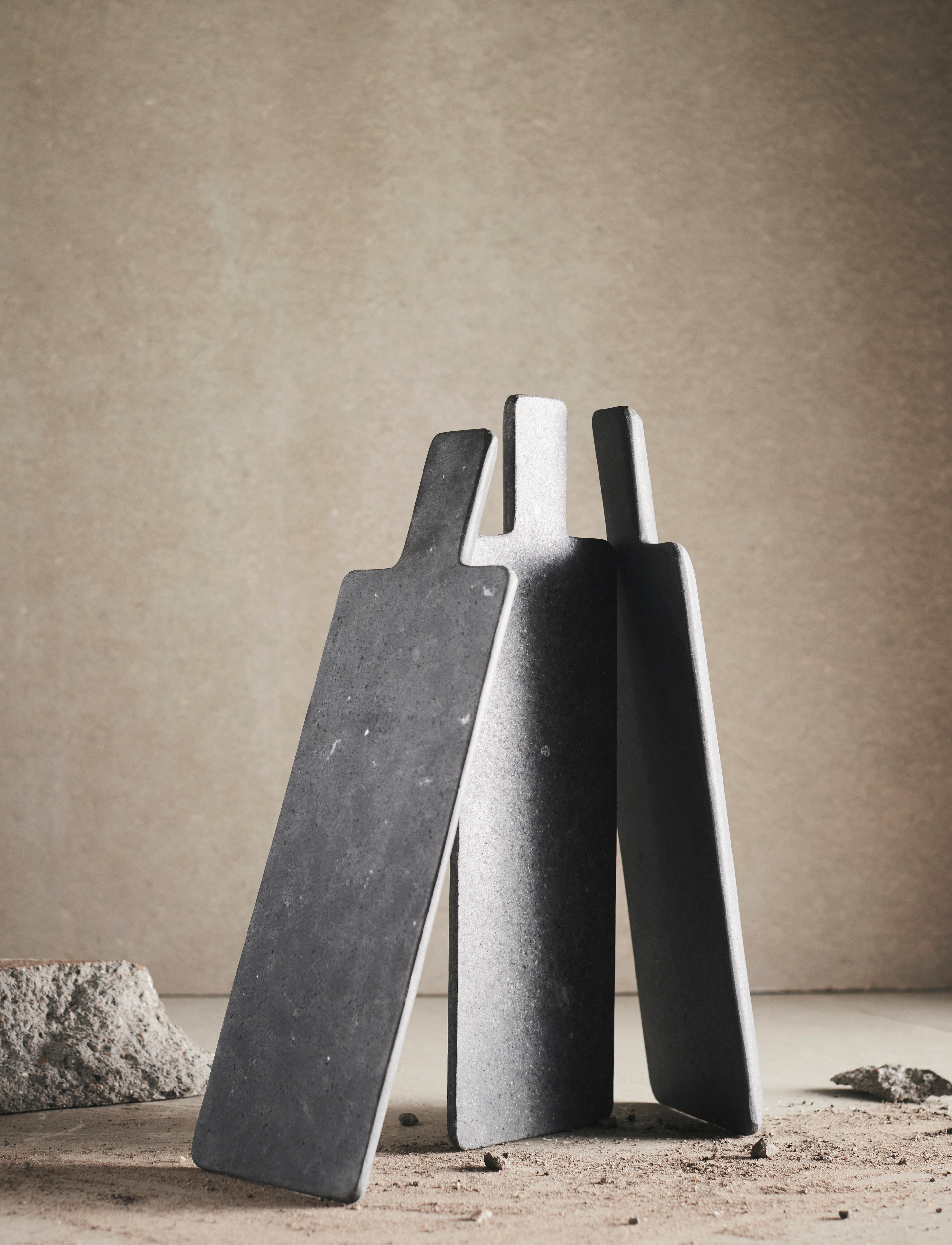 Muubs Valley, 12X37X1.5 cm, Serving Dishes, Grau - Platters, Homeware