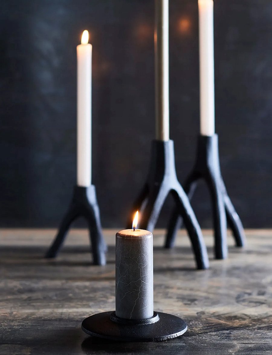 Muubs - Tealight holder Aion - Black S/2 pcs. - teelichthalter - black - 0