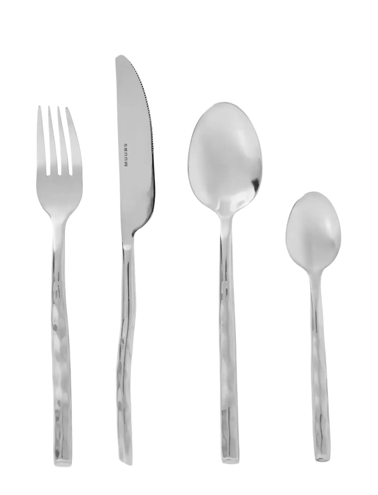 Muubs Cutlery Uta Polished Steel 16 Pcs, Bestiksæt, Sølv, Str: ONE SIZE