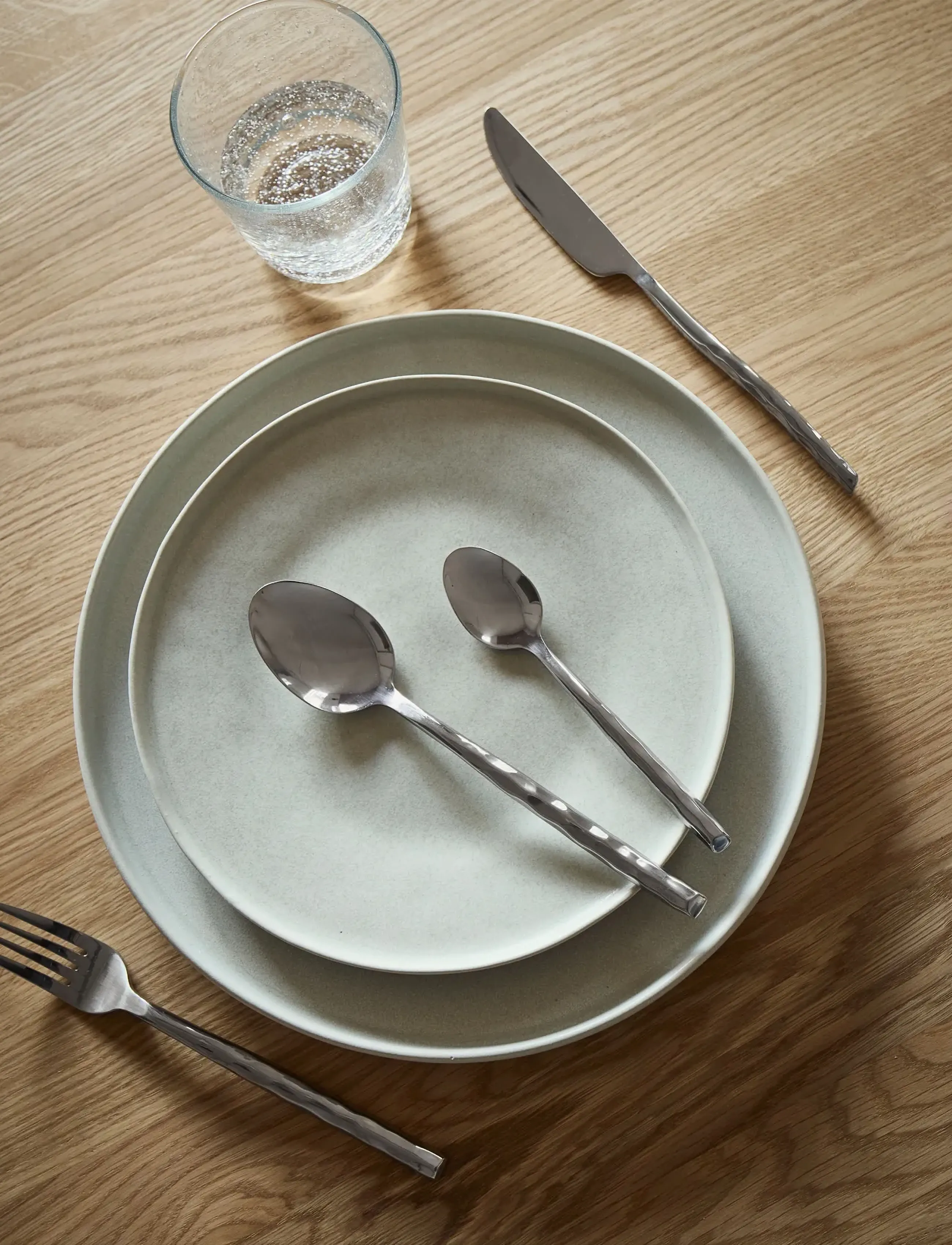 Muubs Cutlery Uta - Polished Steel 16 Pcs, One Size, Silver, Bestik > Bestiksæt, Unisex