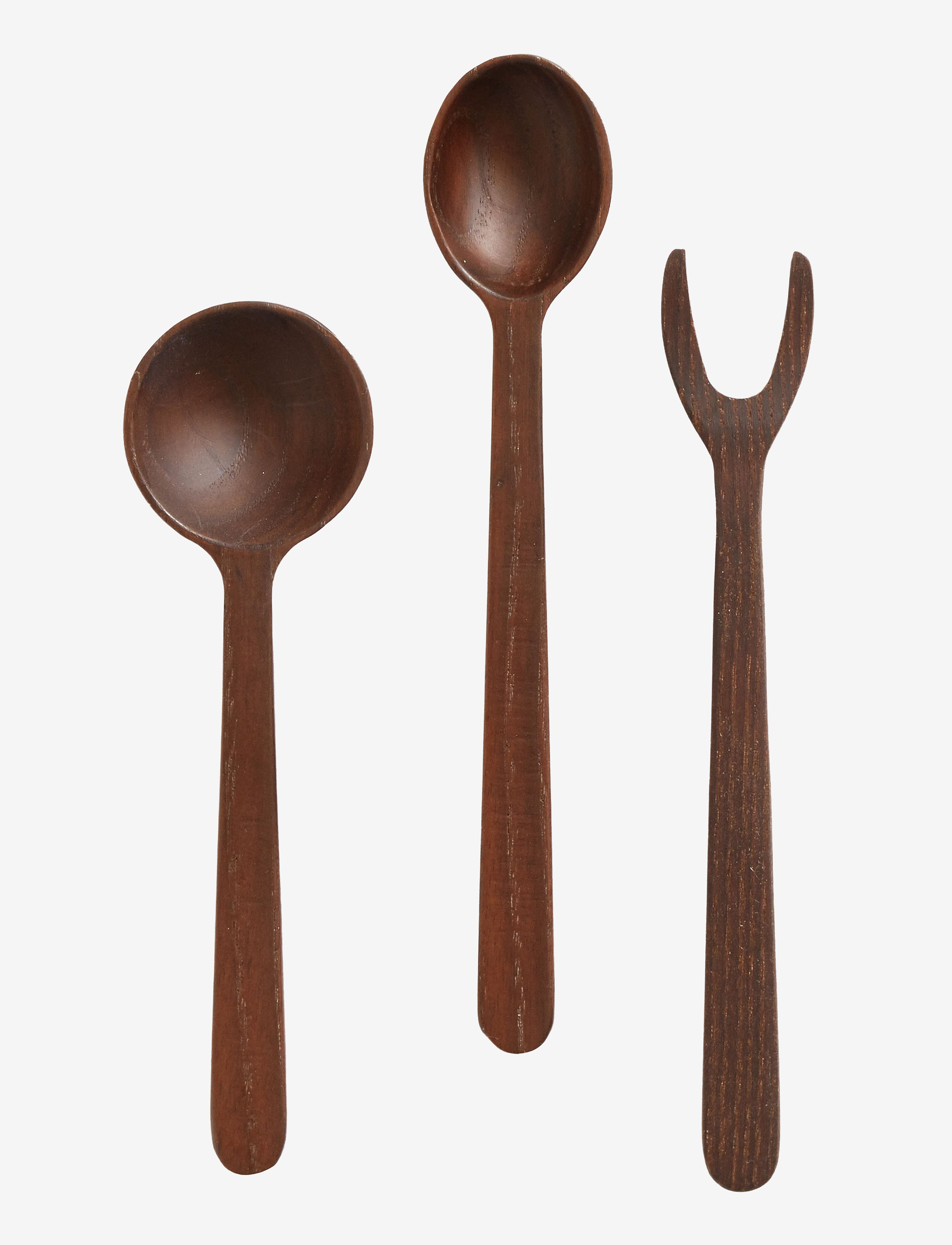 Muubs Tapas Sæt 3-Dele Yami, One Size, Brown, Bestik > Salatbestik, Unisex