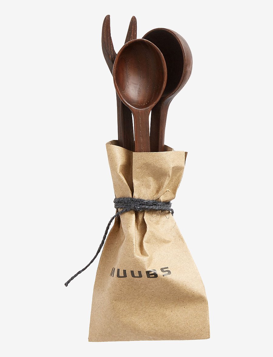 Muubs - Tapas set 3-pcs. Yami - salatbesteck - brown - 1