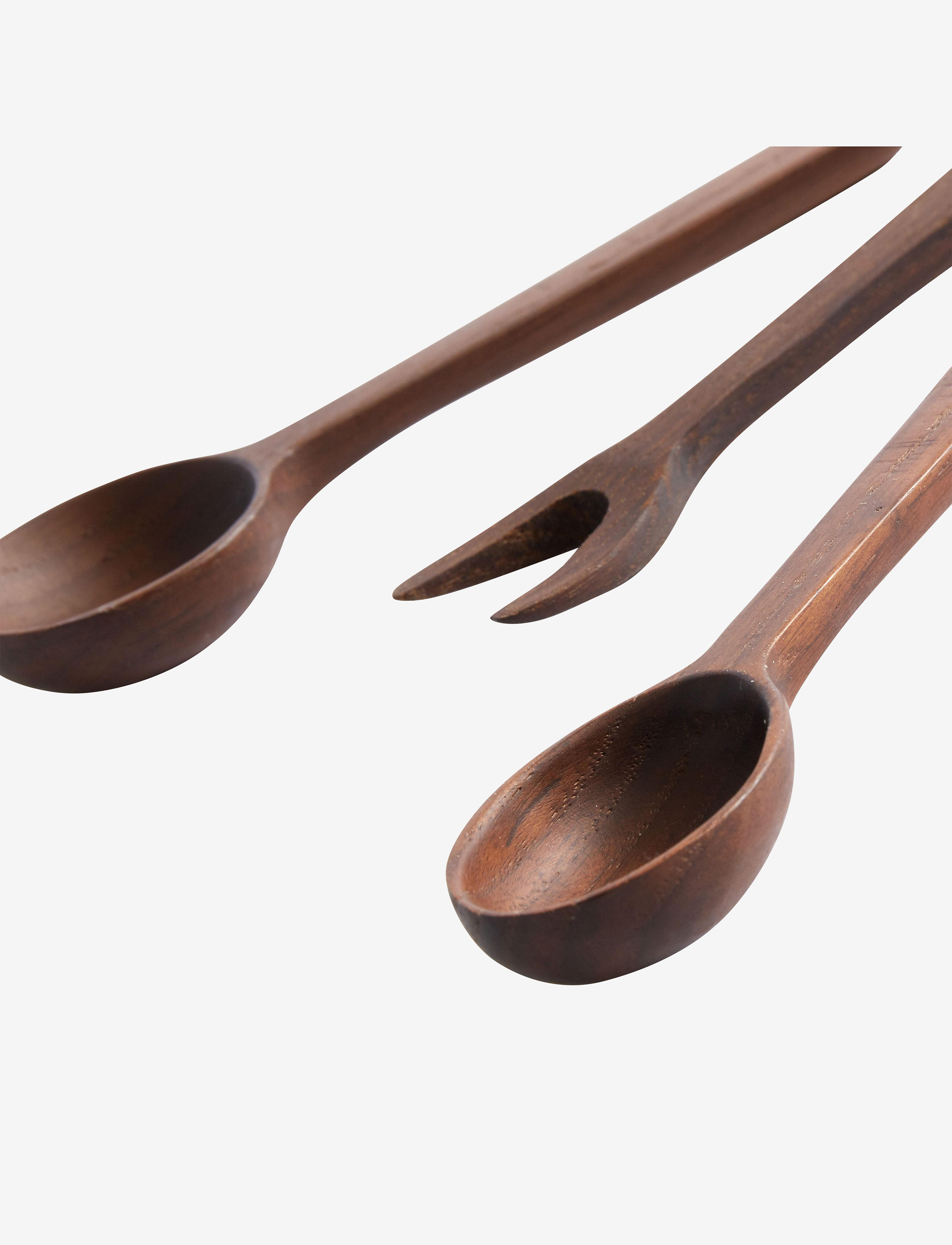 Muubs - Tapas set 3-pcs. Yami - salatbesteck - brown - 3