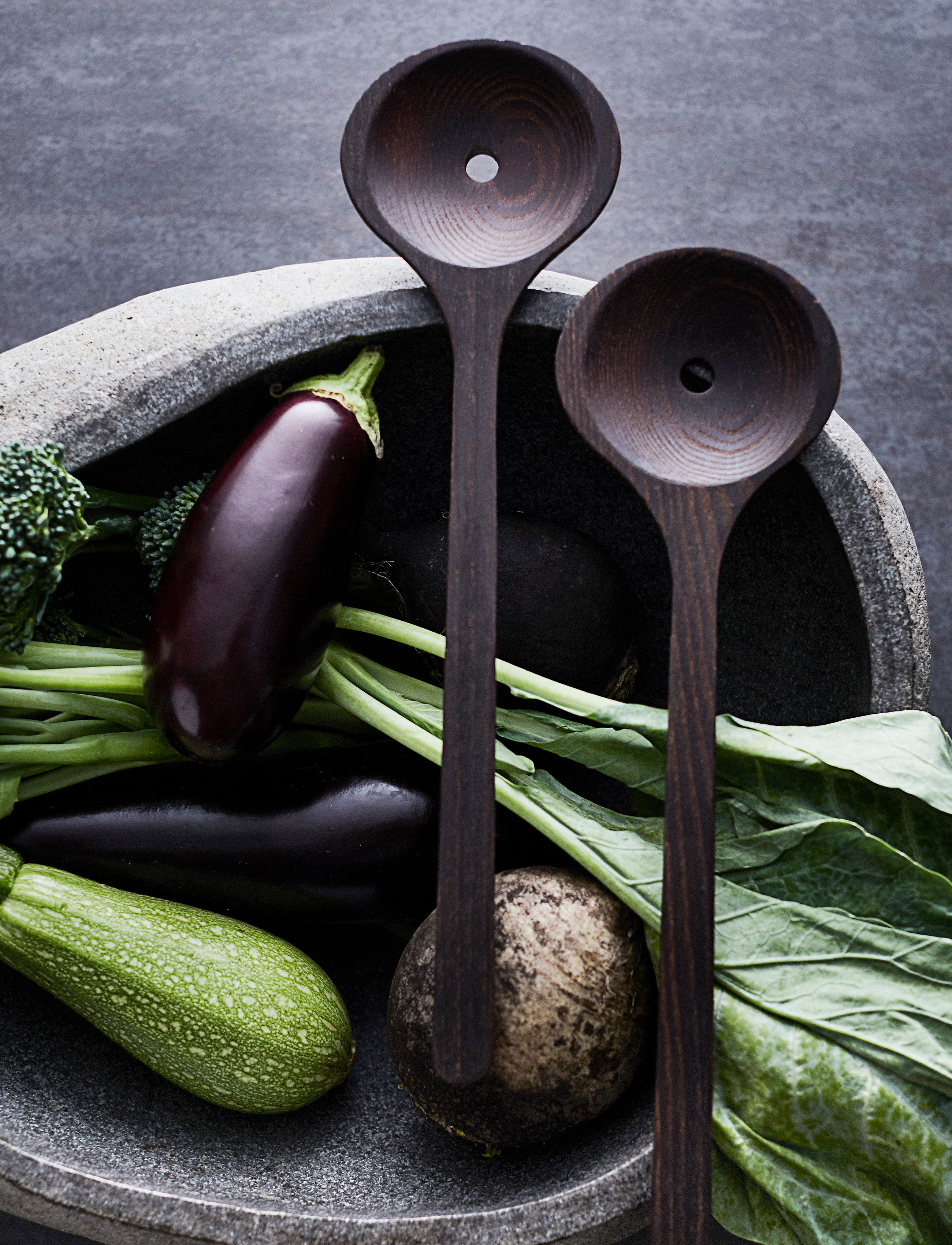 Muubs Yami Salatsæt, One Size, Cutlery, Braun - Salad Servers, Homeware