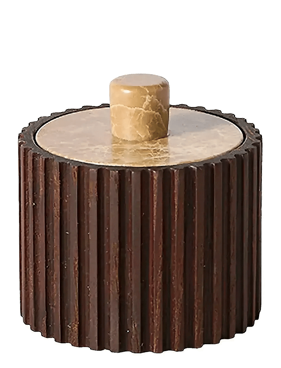 Muubs - Jar w. lid Yami - aufbewahrungsboxen - brown - 1