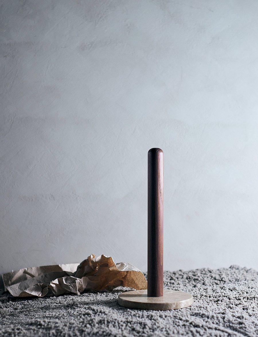 Muubs - Paper towel holder Yami - küchenrollenhalter - brown - 0