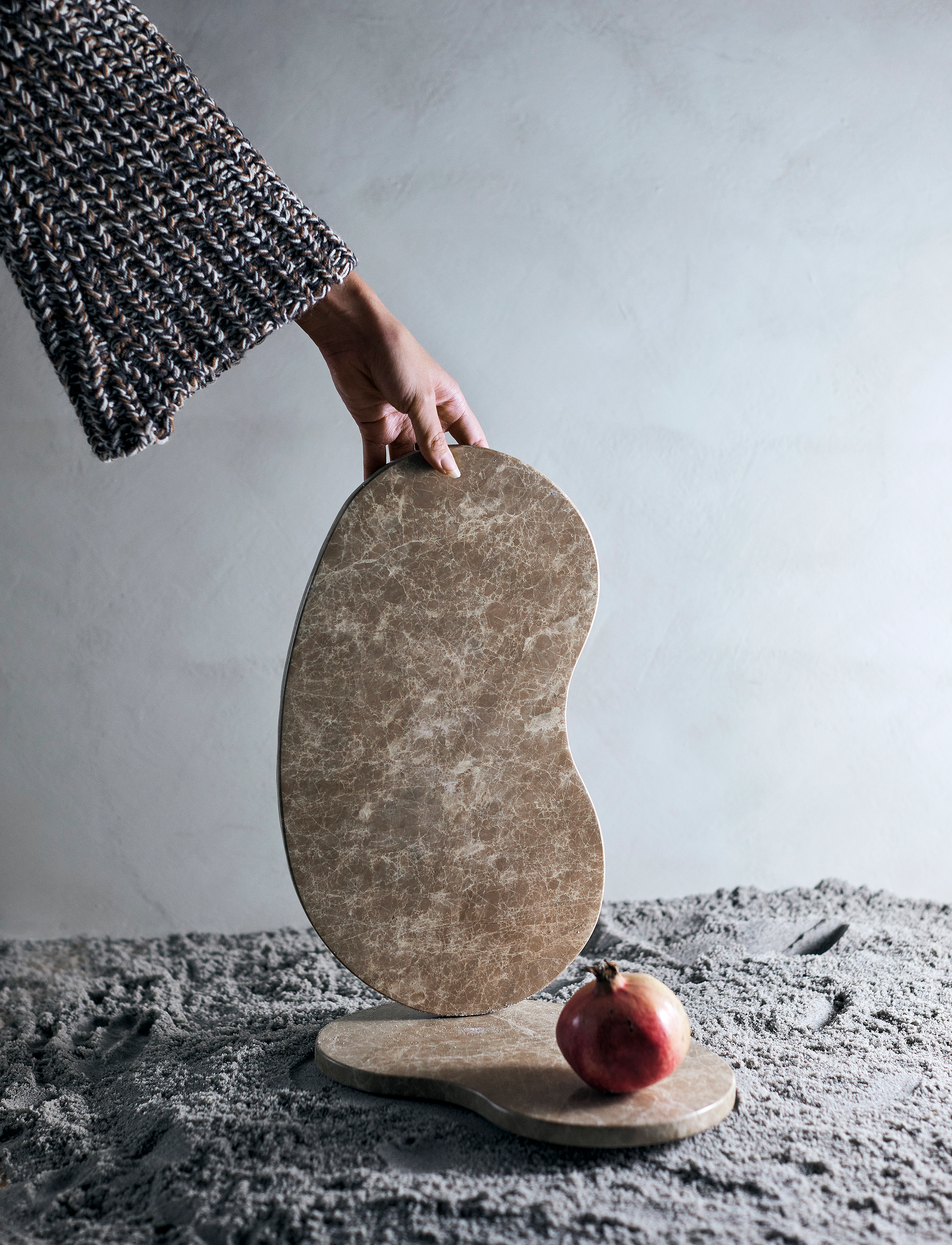Muubs Tapas Board Organic Suji - L, 40X23X1.5 cm, Gold, Serveringsfade > Serveringsfade, Unisex
