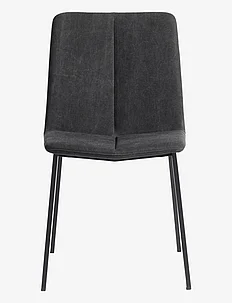 Dining chair Chamfer Anthracite - Anthracite/Black, Muubs