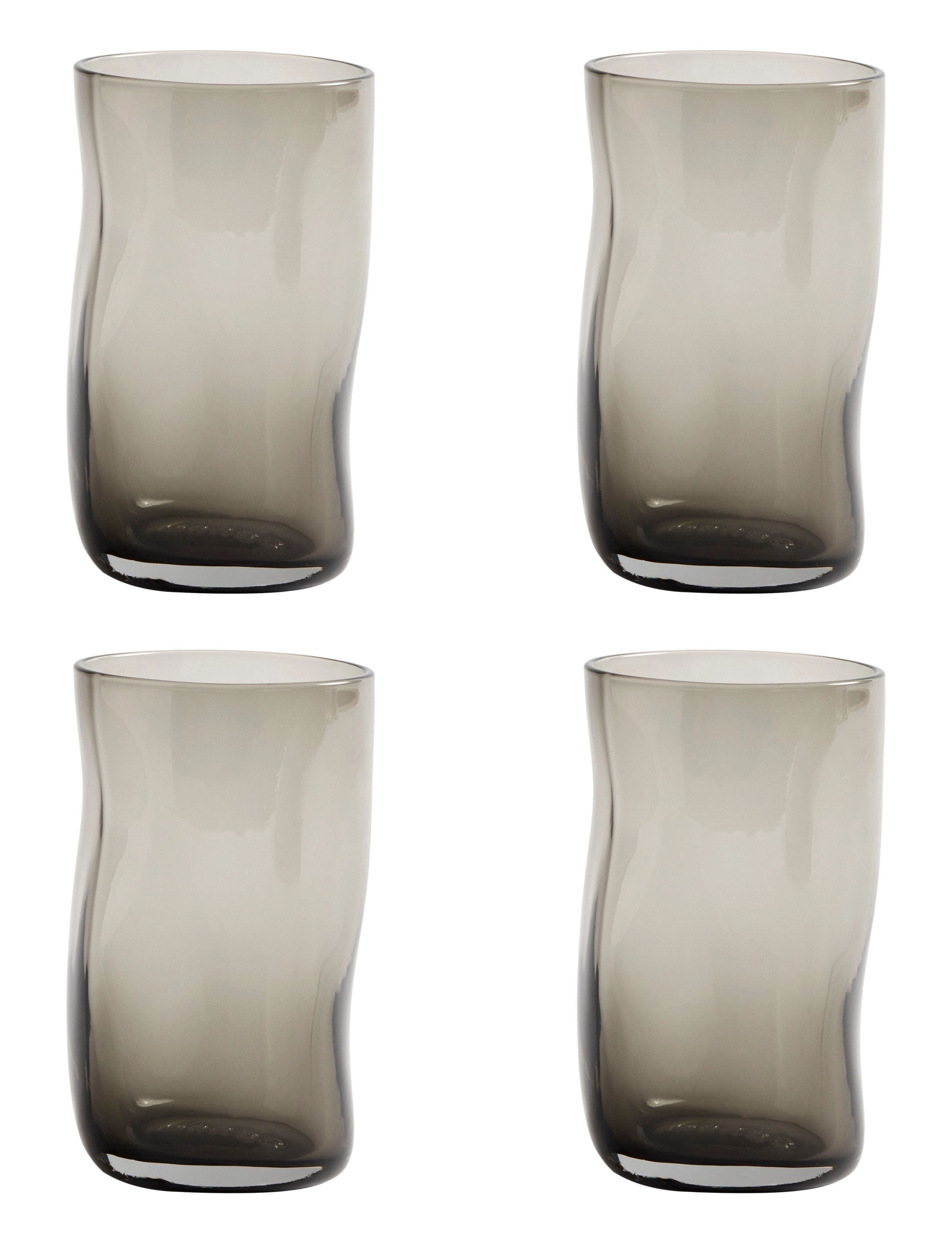 Muubs Glass Furo L - Geschirr - SMOKED / grey
