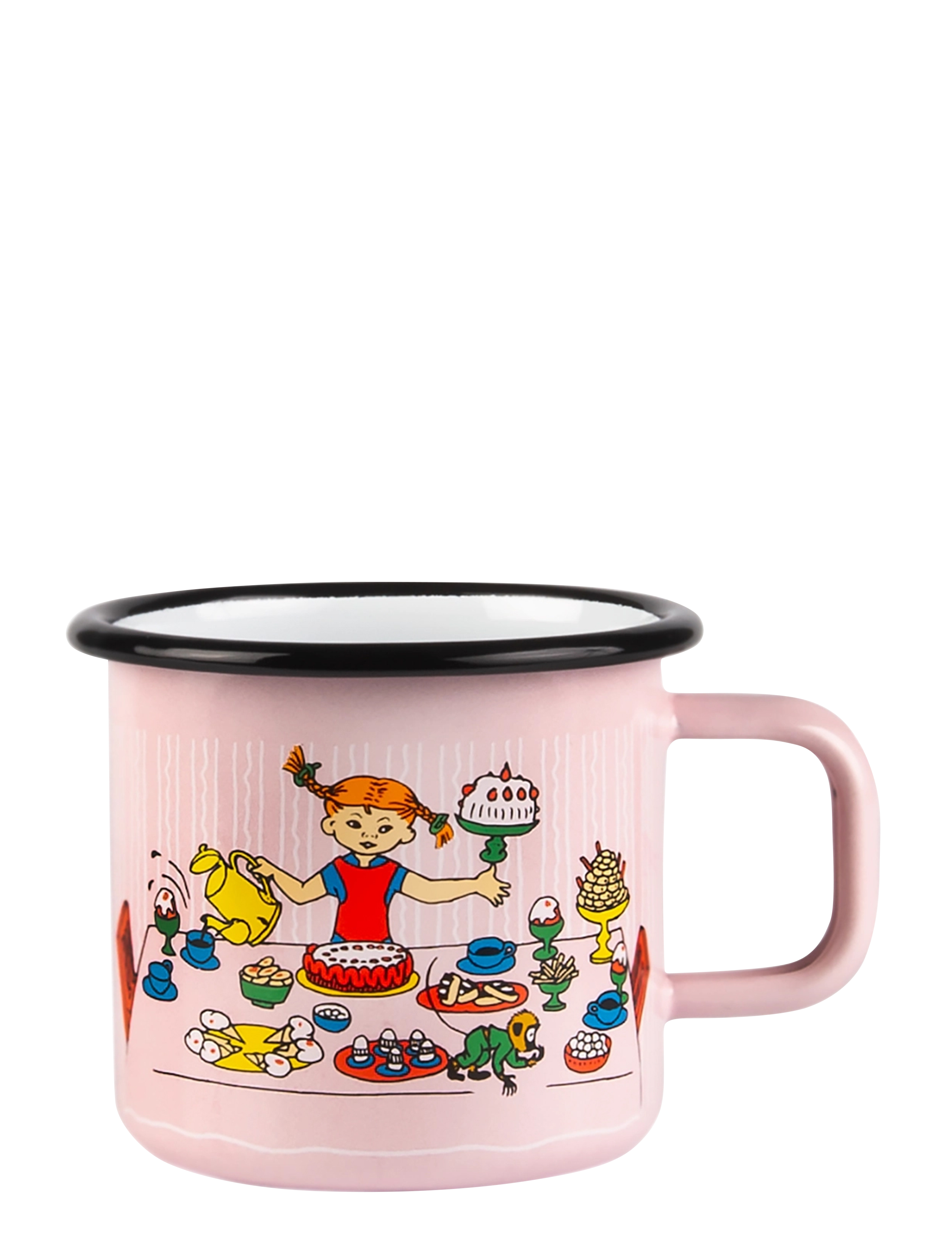 MUURLA Emaljekrus 3,7 Dl Pippis Fødselsdag Pink - 37 CL - Kinder