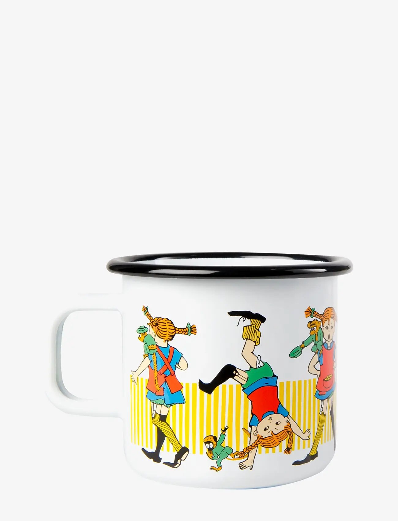 Muurla - Emaljmugg 3,7dl Pippi Långstrump - white - 2