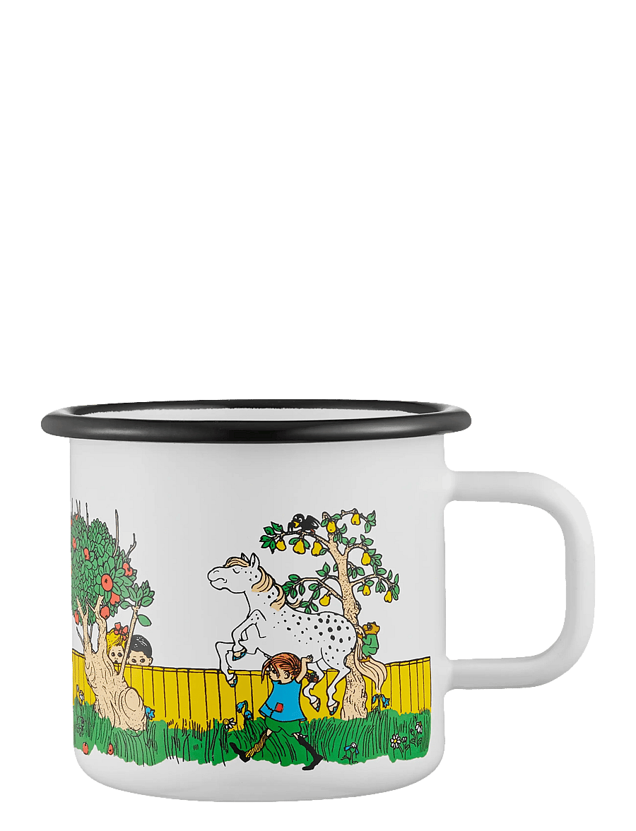 Muurla - Pippi enamel mug the Way Home 3,7dl - tassen & becher - white - 1