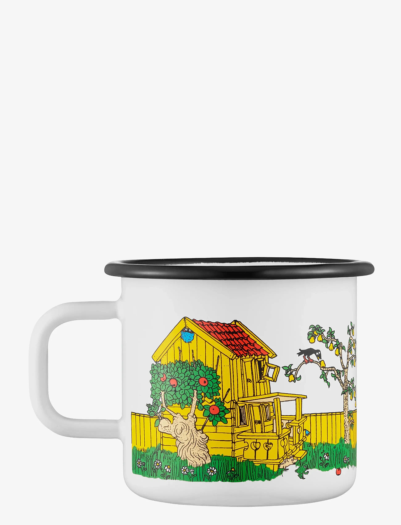 Muurla - Pippi enamel mug the Way Home 3,7dl - cups & mugs - white - 2