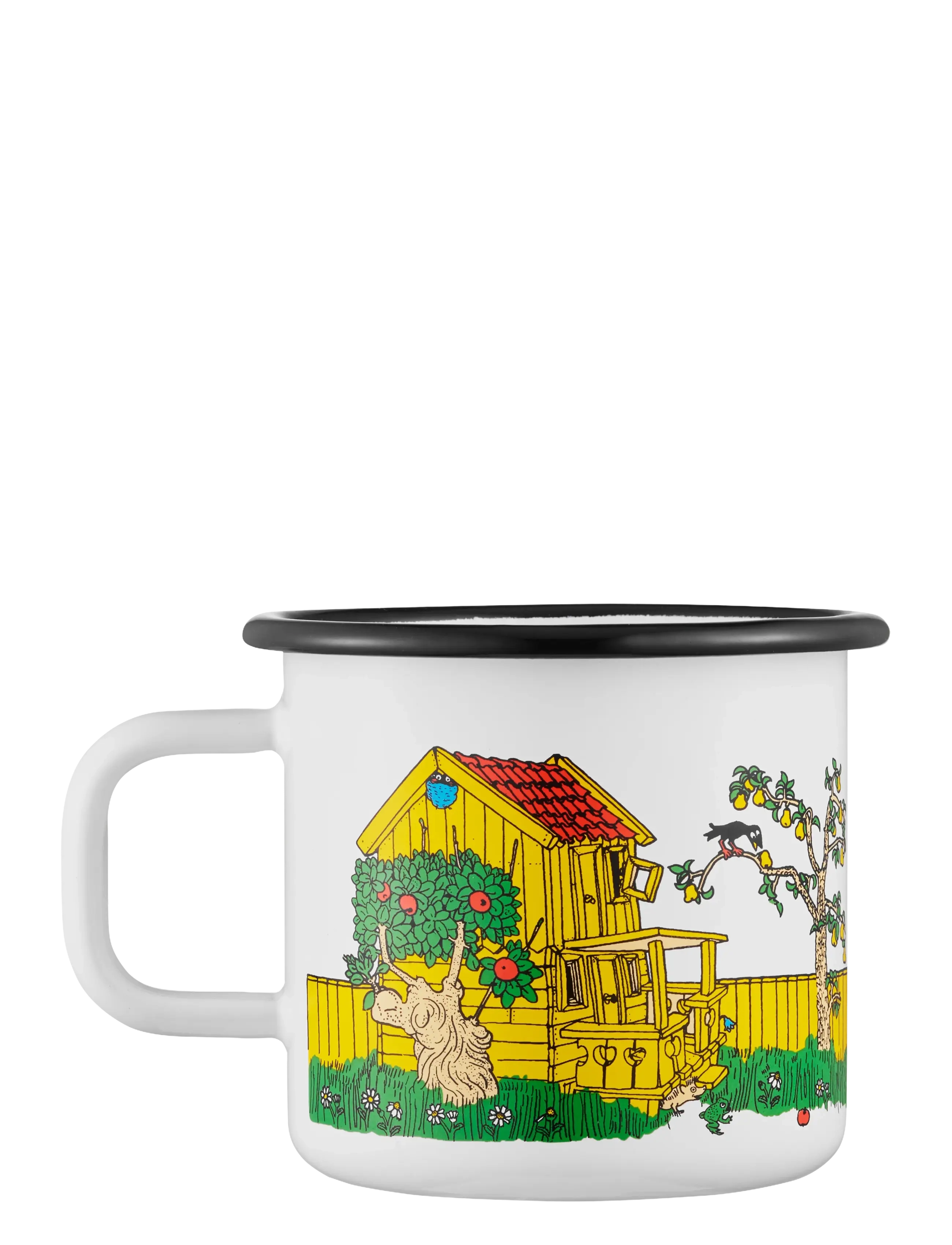 Muurla - Pippi enamel mug the Way Home 3,7dl - tasītes un krūzes - white - 2