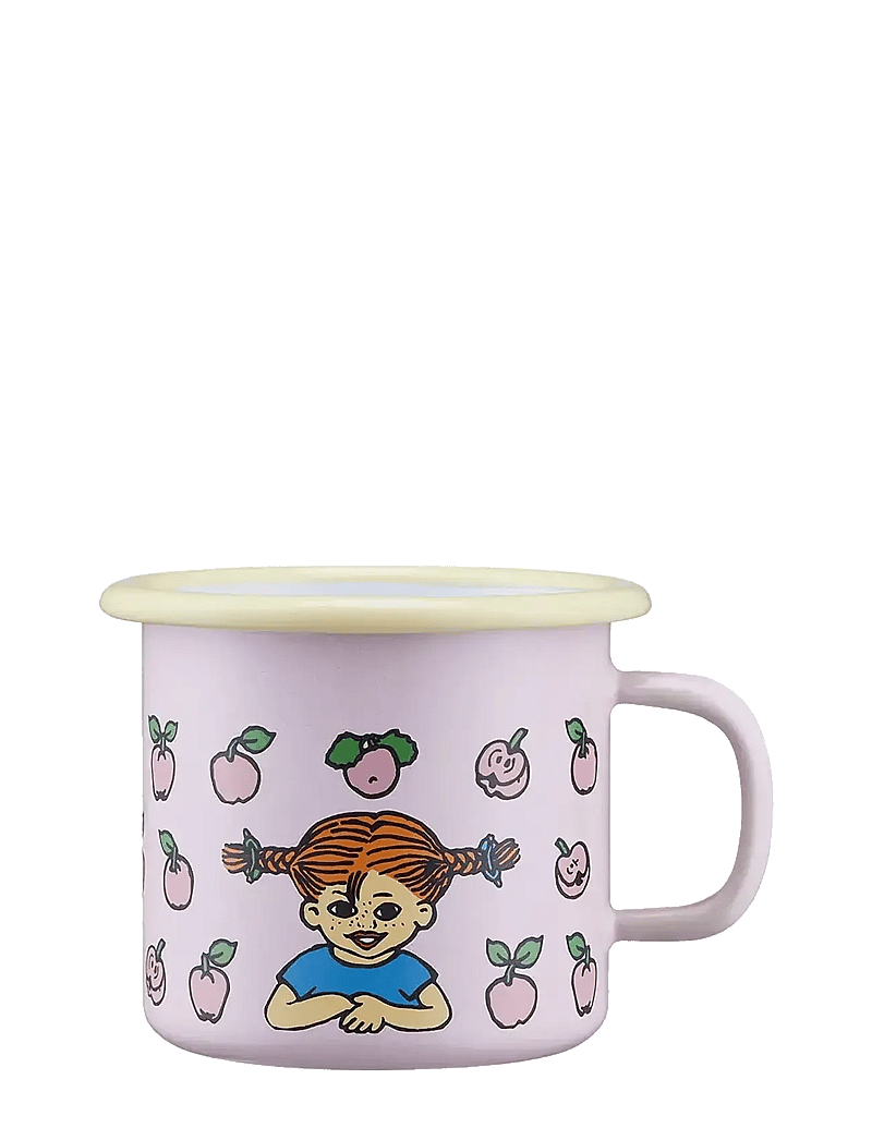 Muurla - Pippi enamel mug Fruits 2,5dl - kaffetassen - pink - 1