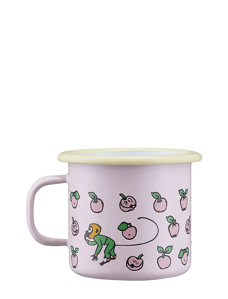 Muurla - Pippi enamel mug Fruits 2,5dl - kaffetassen - pink - 2
