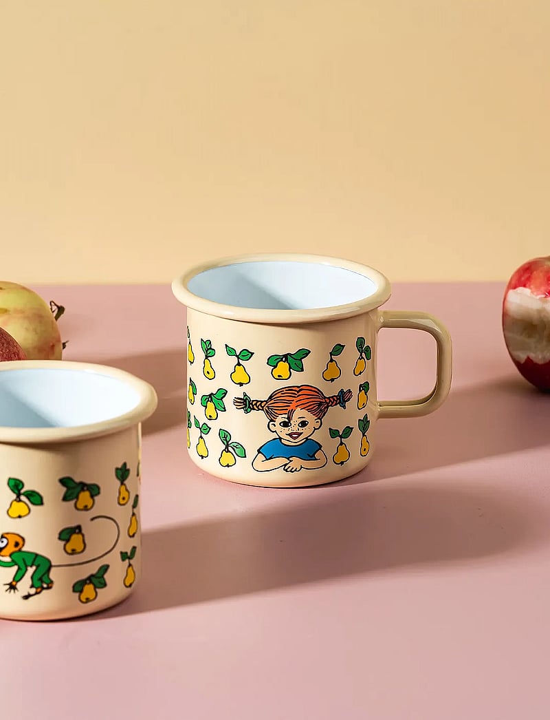 Muurla - Pippi enamel mug Fruits 3,7d - kaffetassen - yellow - 0