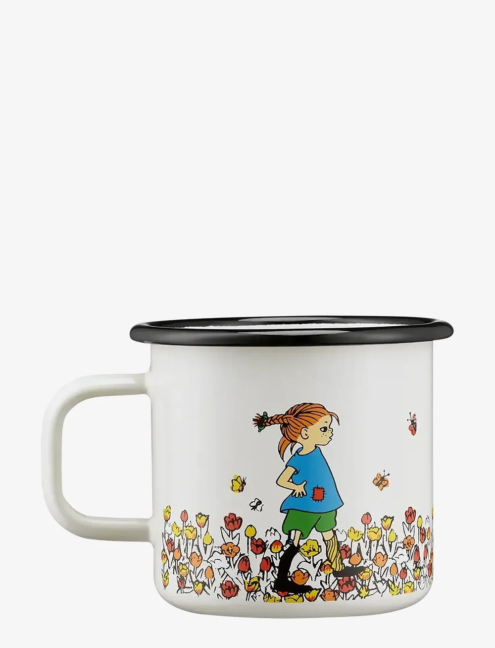 Muurla - Pippi enamel mug BE MORE PIPPI 3,7dl - kaffetassen - beige - 1