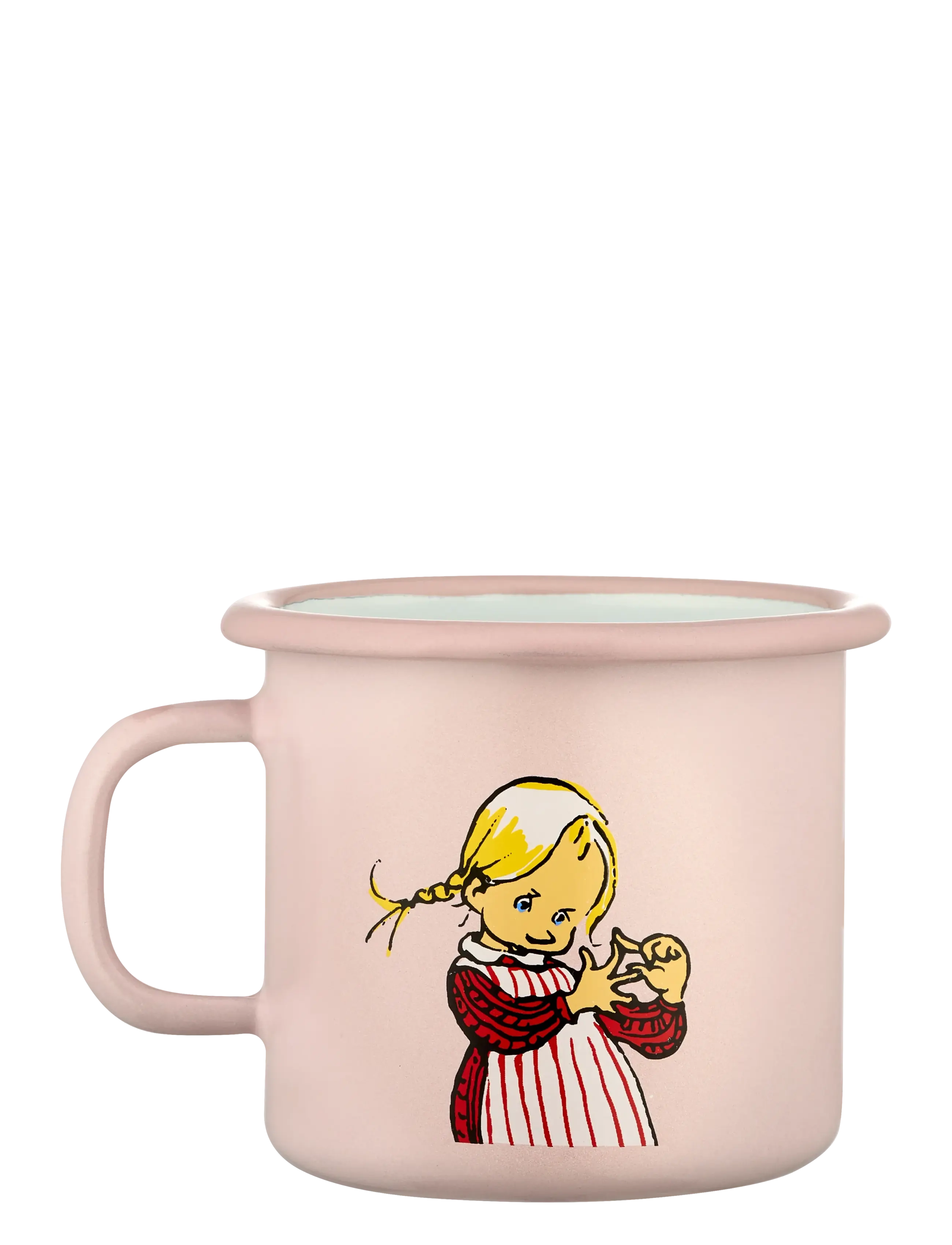 Muurla - Emil enamel mug Ida 2,5dl - tassen & becher - pink - 2