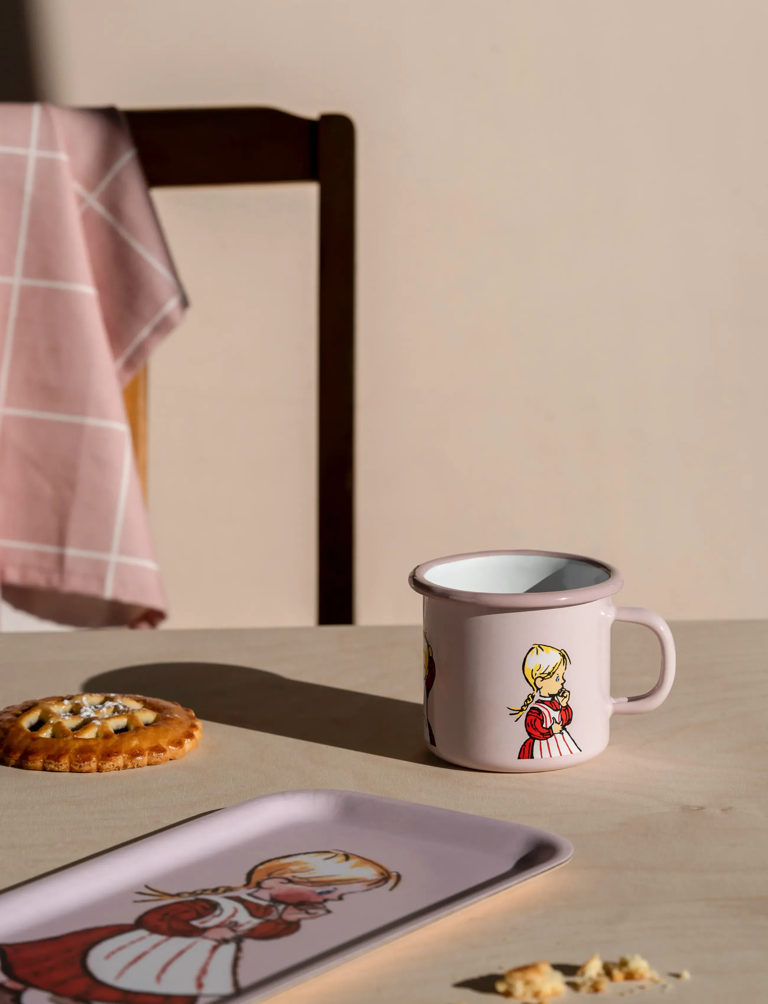 Muurla Emil Emaljekrus Ida 2,5 Dl, 250 ml, Pink, Måltid > Kopper & Krus, Børn